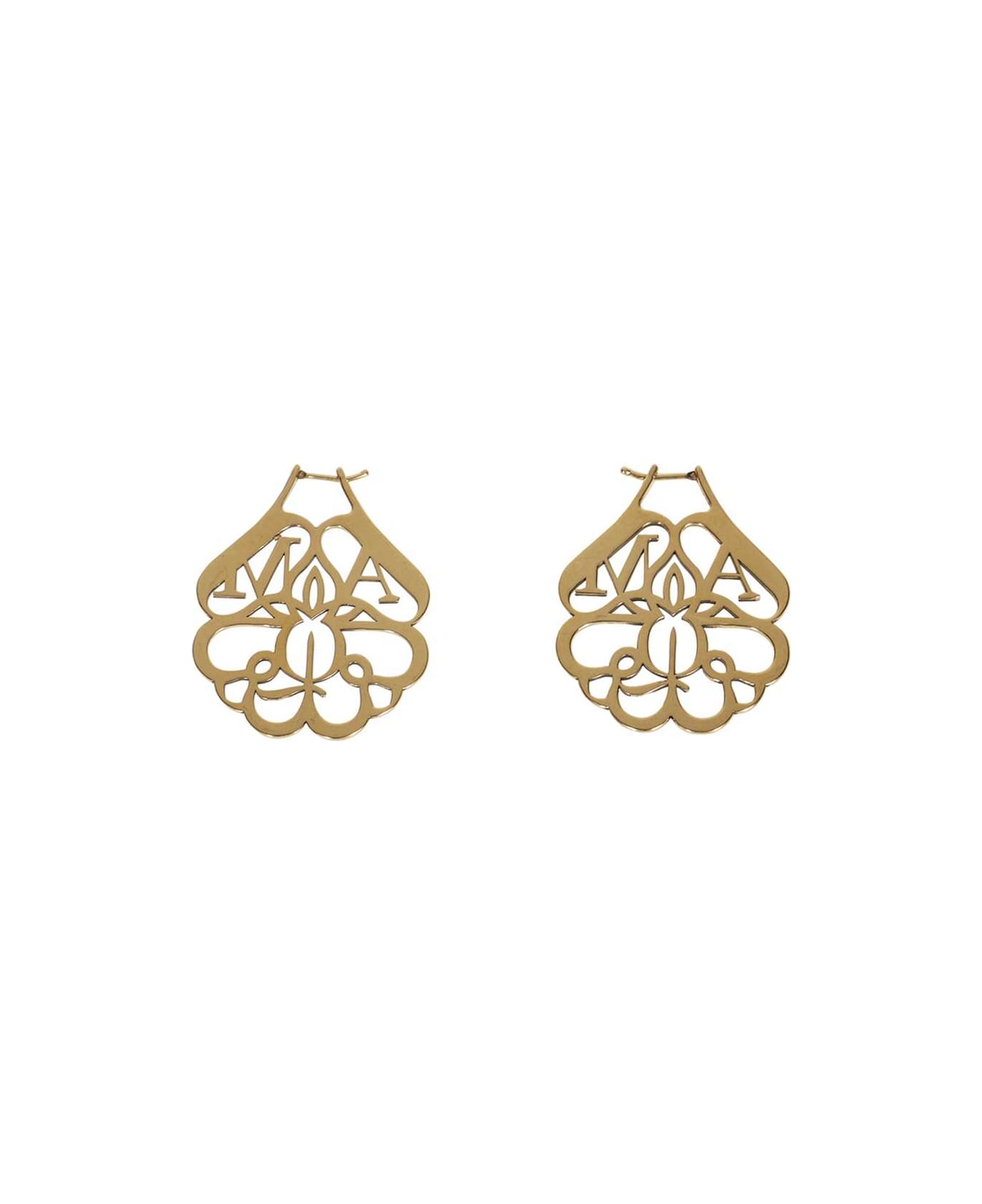 Alexander McQueen Logoed Earrings - Gold