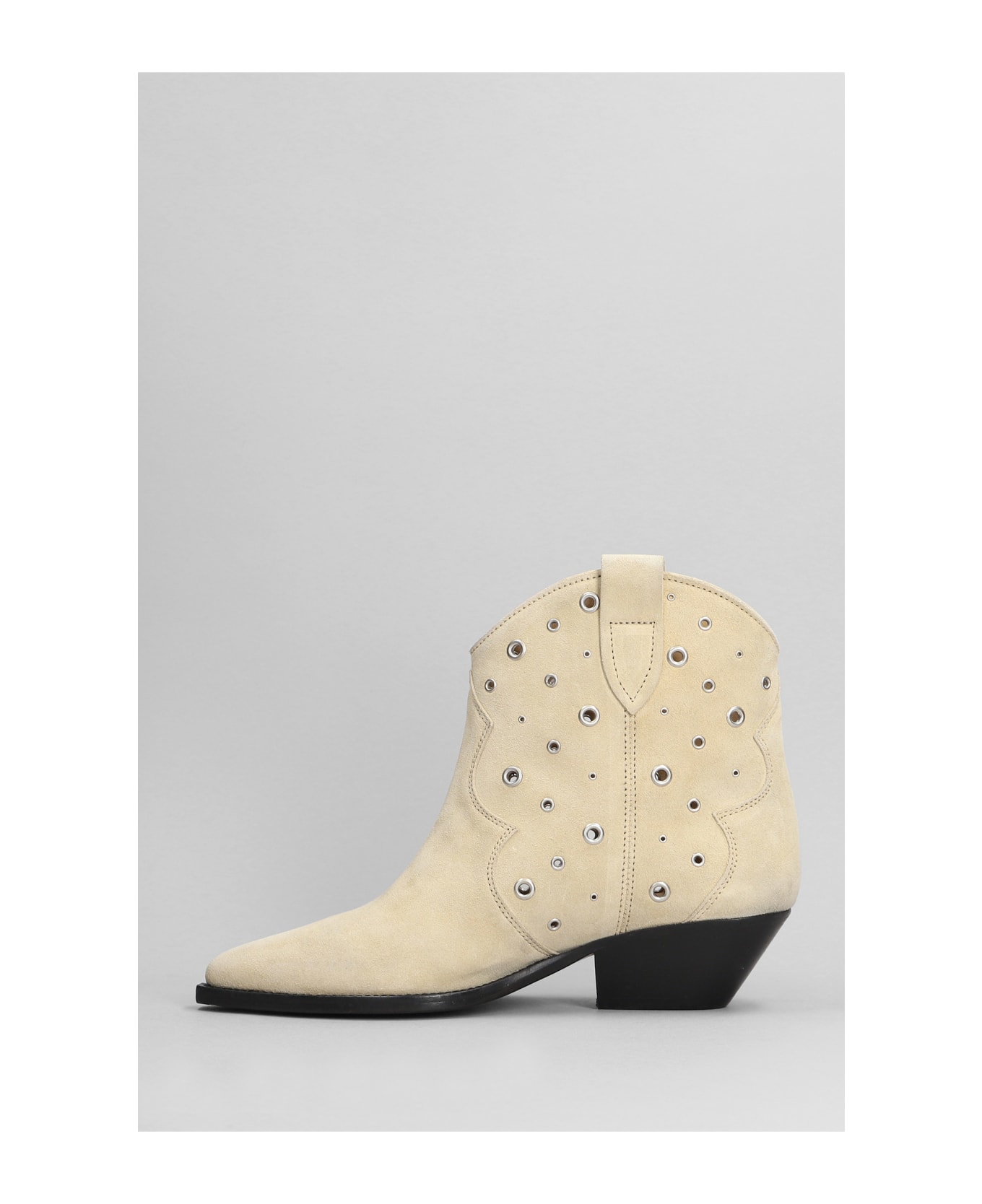 Isabel Marant Dewina Texan Ankle Boots In Beige Suede - beige ブーツ