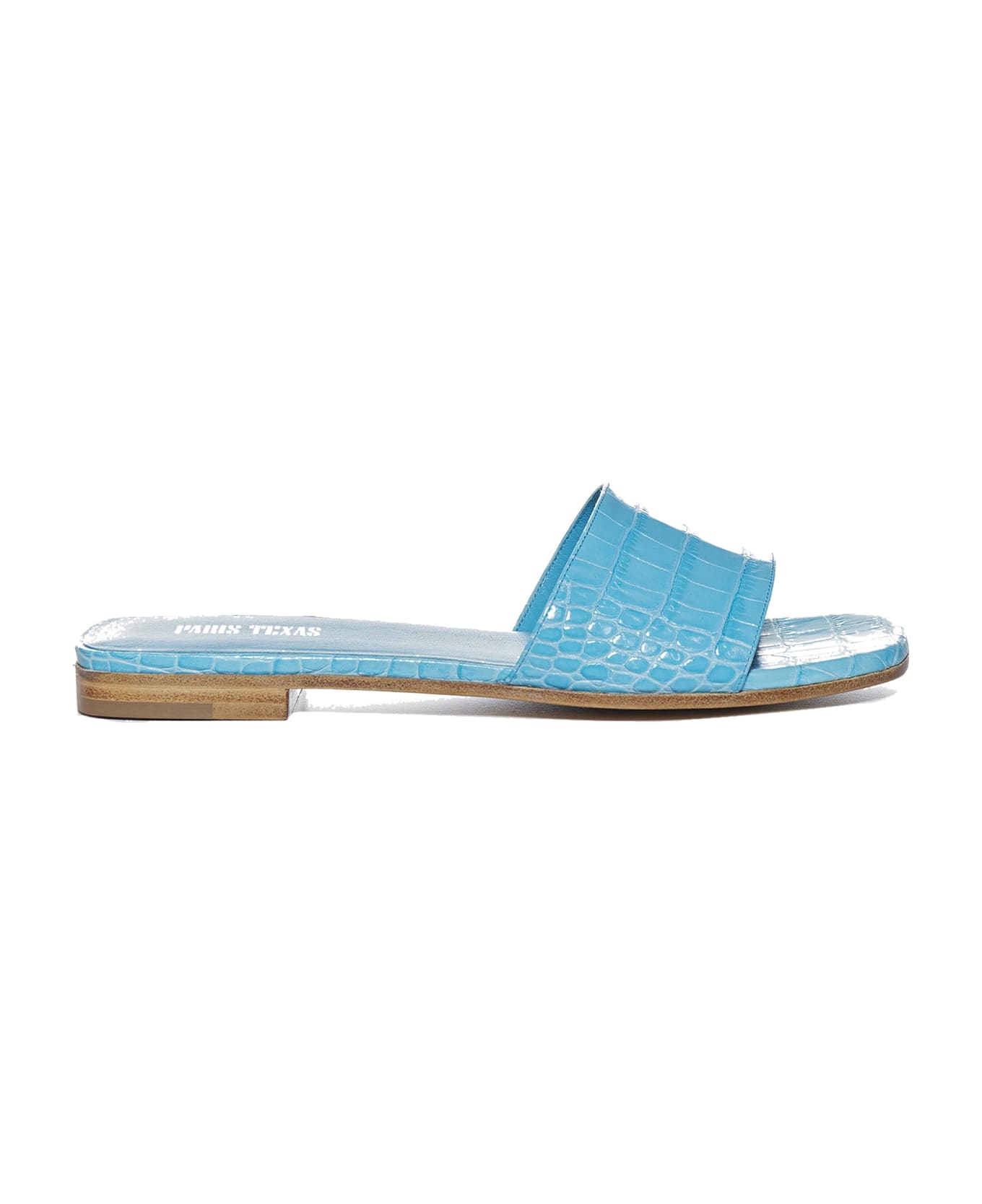Paris Texas Rosa Flat Sandals - Blue