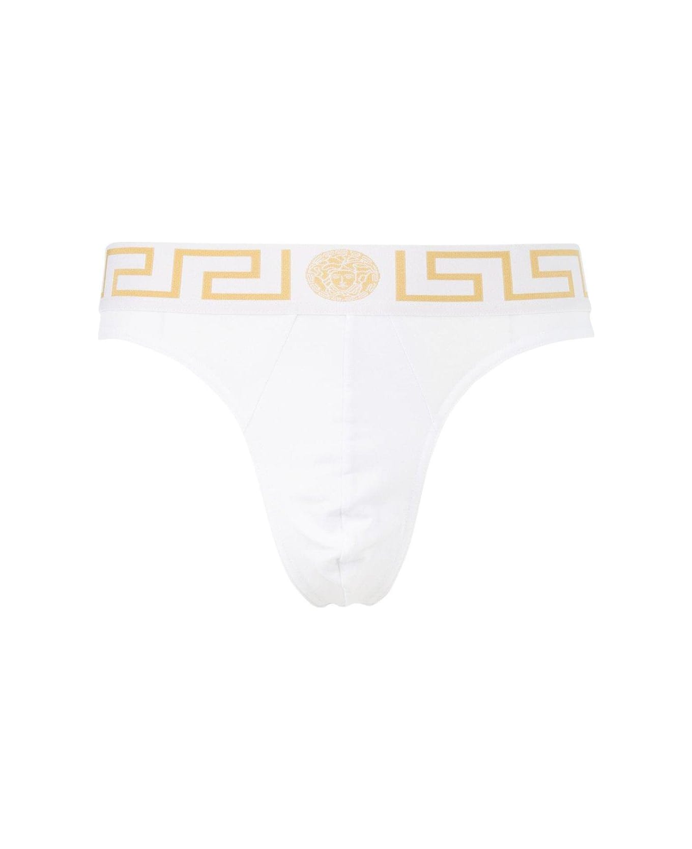 Versace Greca Border Thongs - White ショーツ