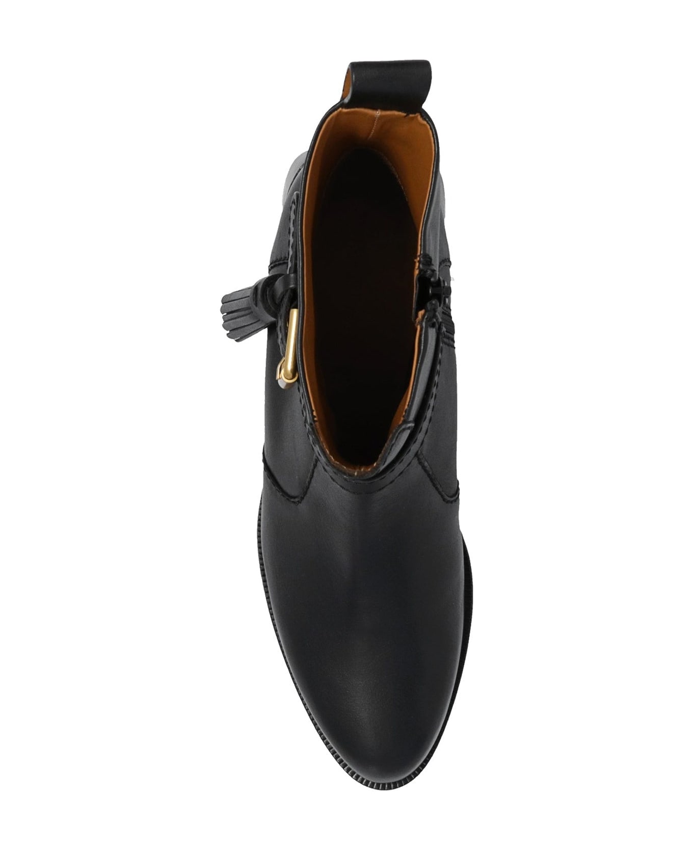 See by Chloé Lory Leather Ankle Boots - Black