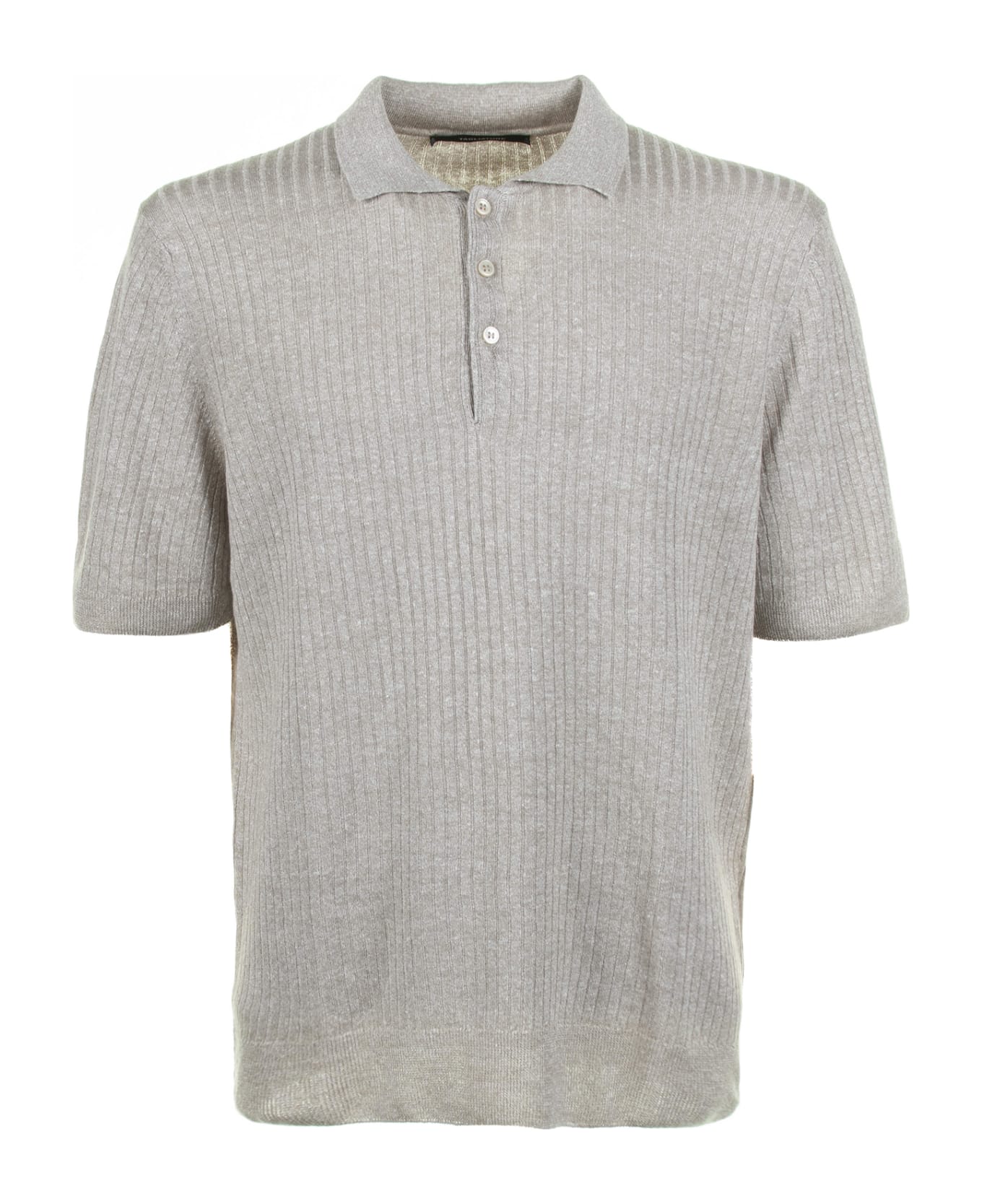 Tagliatore Beige Short-sleeved Polo Shirt - BEIGE