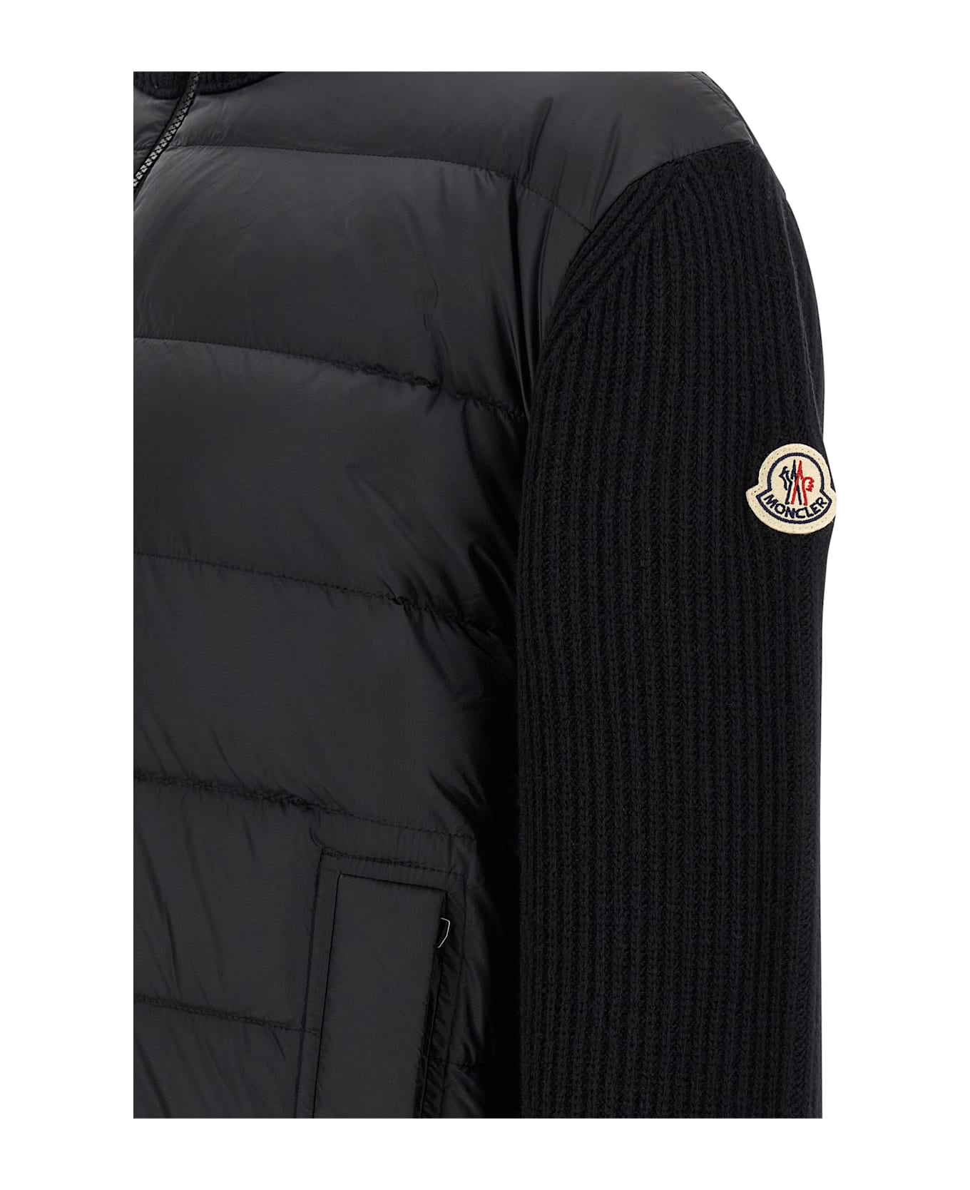 Moncler Two-material Cardigan - Black  