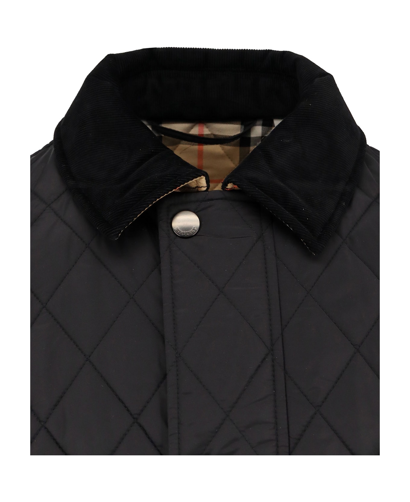 Burberry Haddington Quilted And Padded Jacket - Black