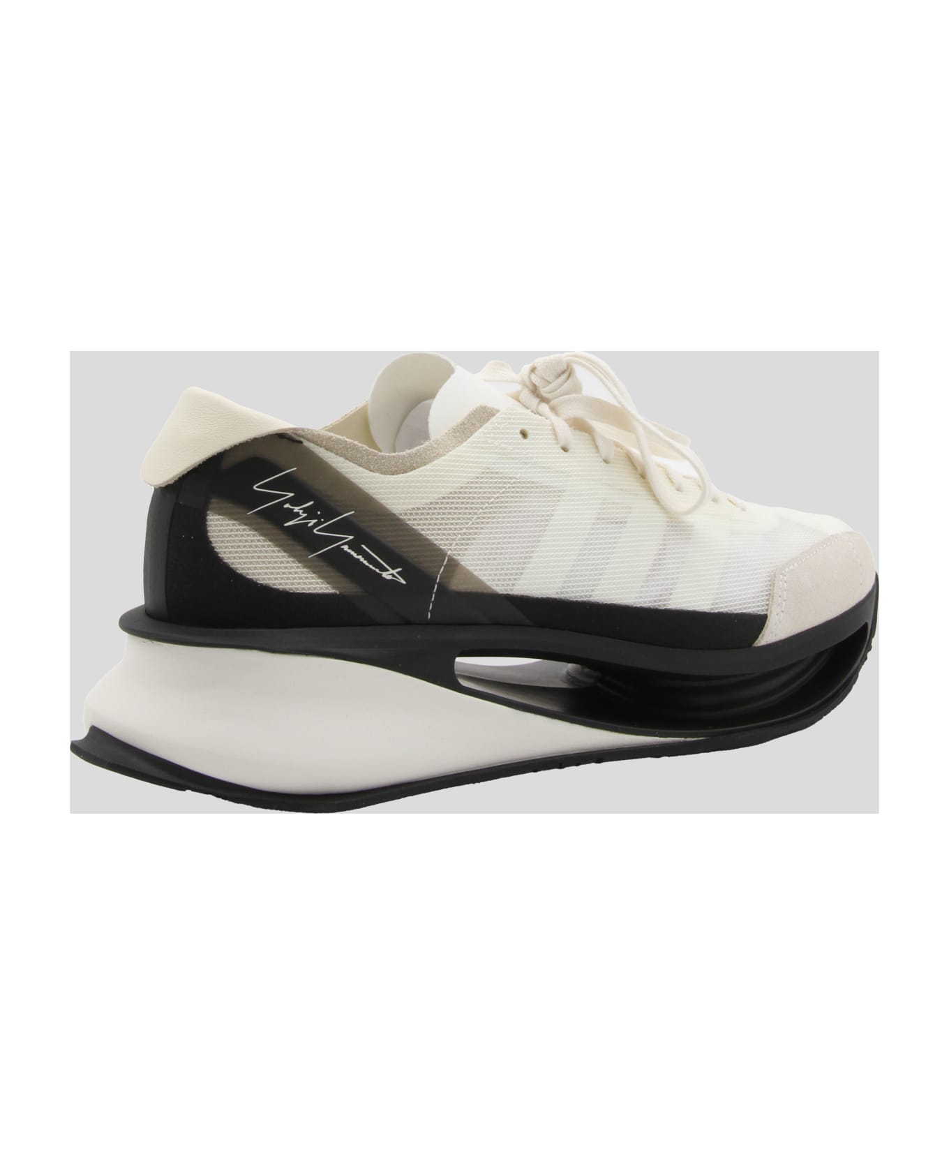 Y-3 Off White Sneakers - White and black