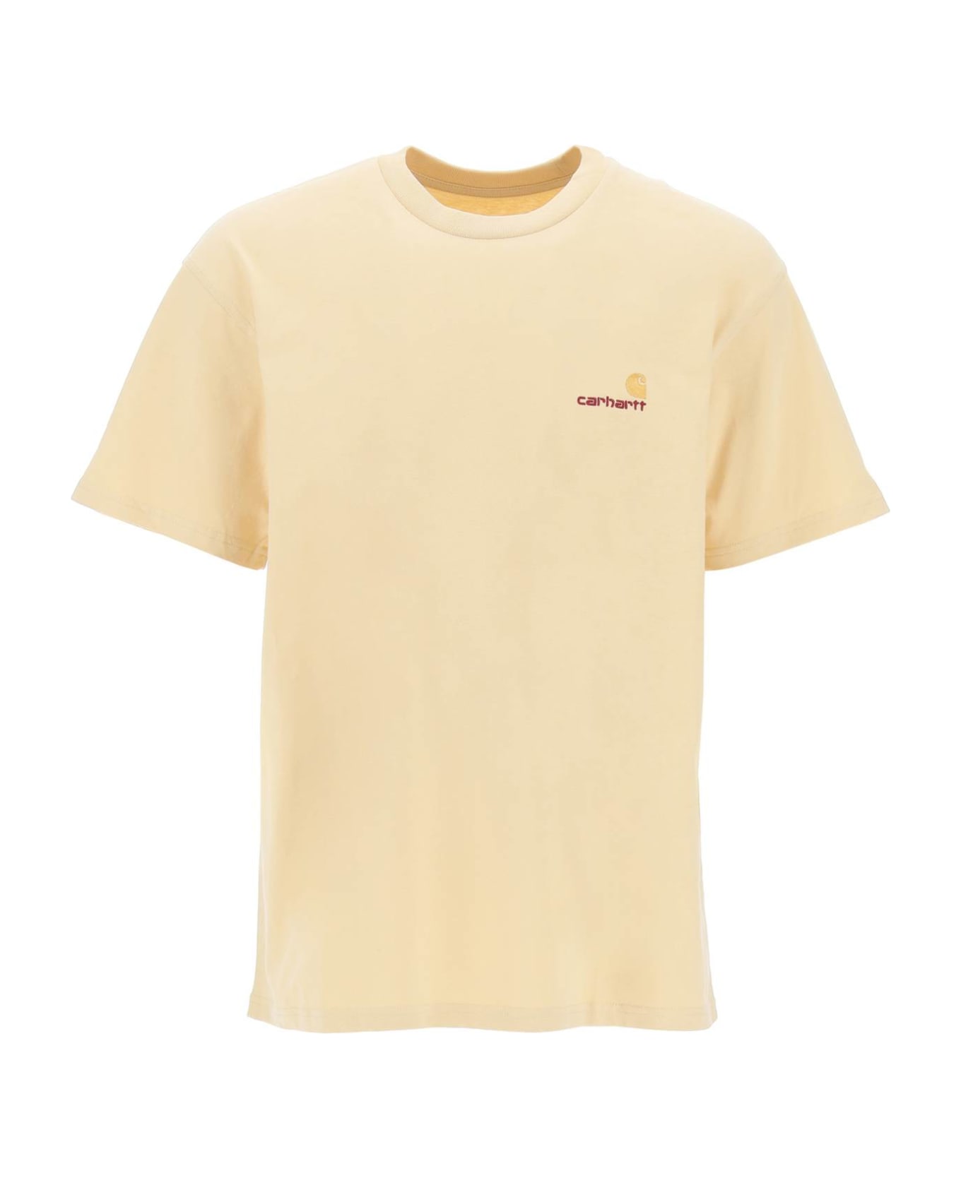 Carhartt American Script T-shirt - RATTAN (Yellow)