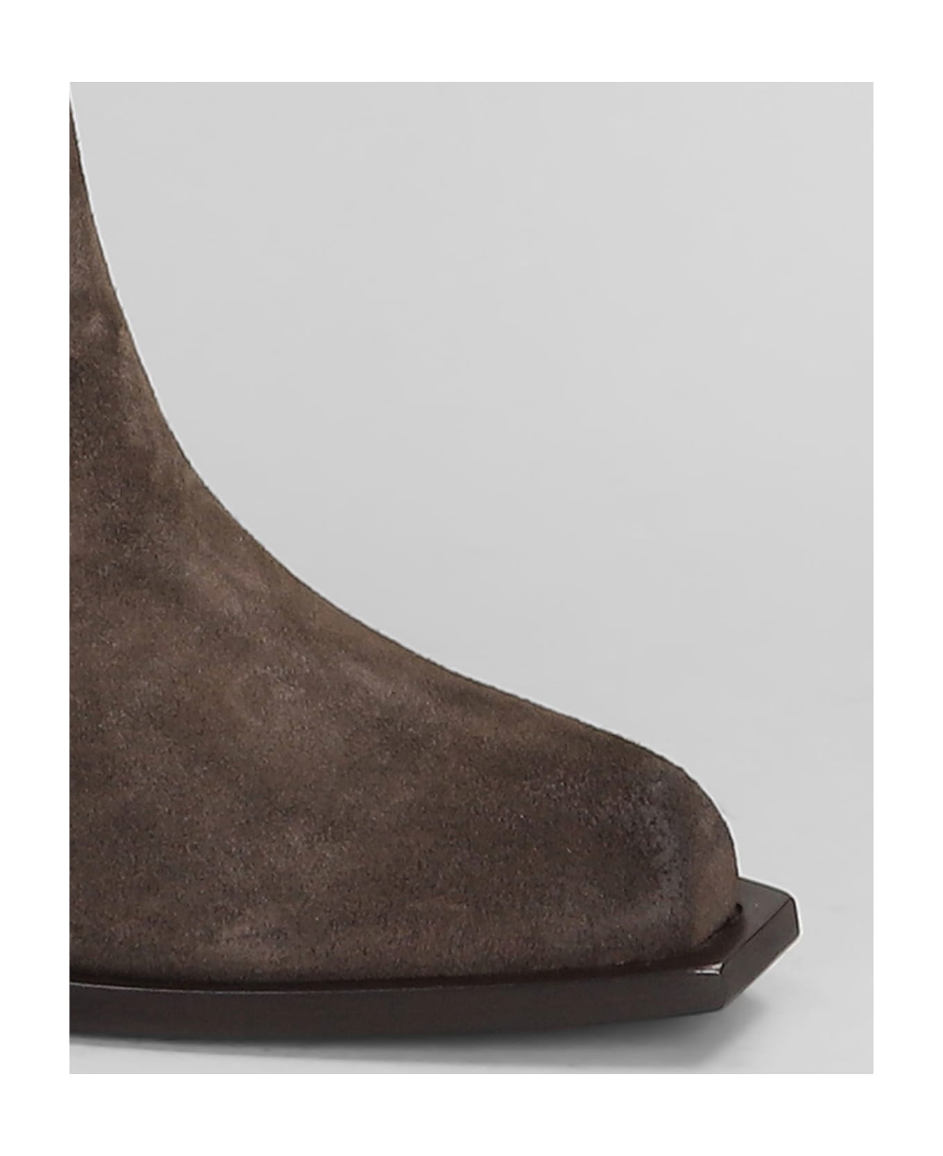 Vic Matié Sense 351 Texan Boots In Taupe Suede - taupe