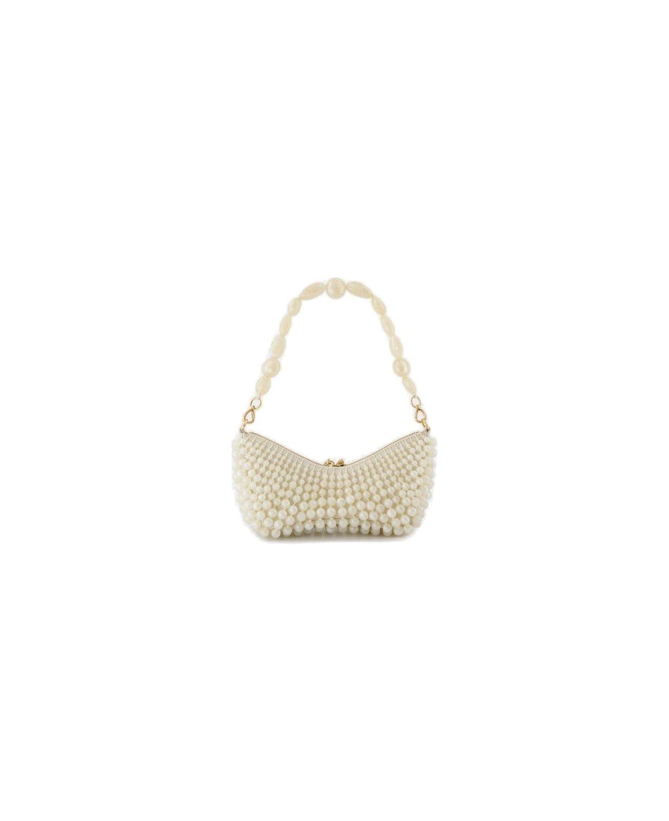 Cult Gaia Mercier Zipped Mini Shoulder Bag - NEUTRALS