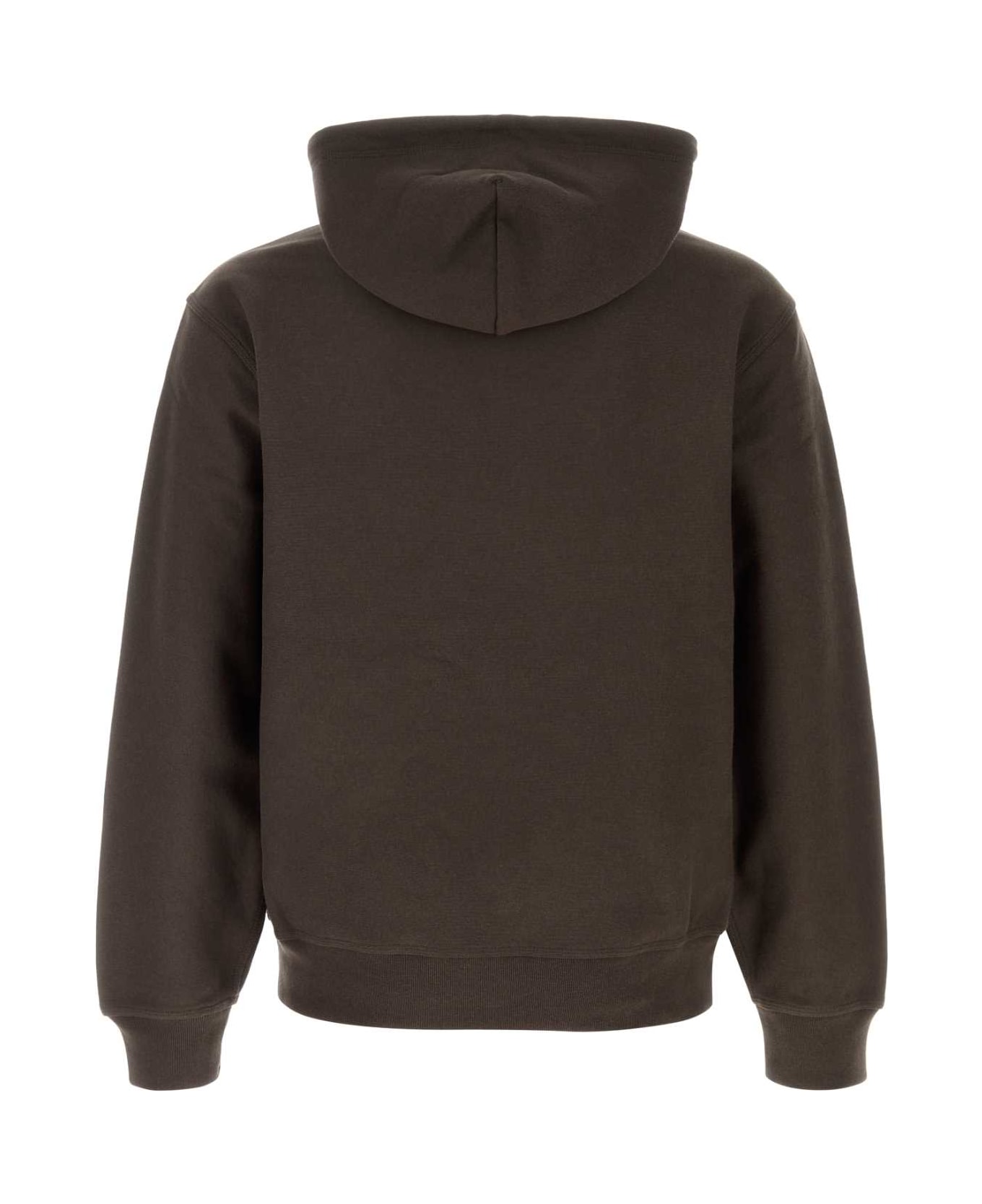 Burberry Dark Brown Cotton Blend Sweatshirt - SHADOW