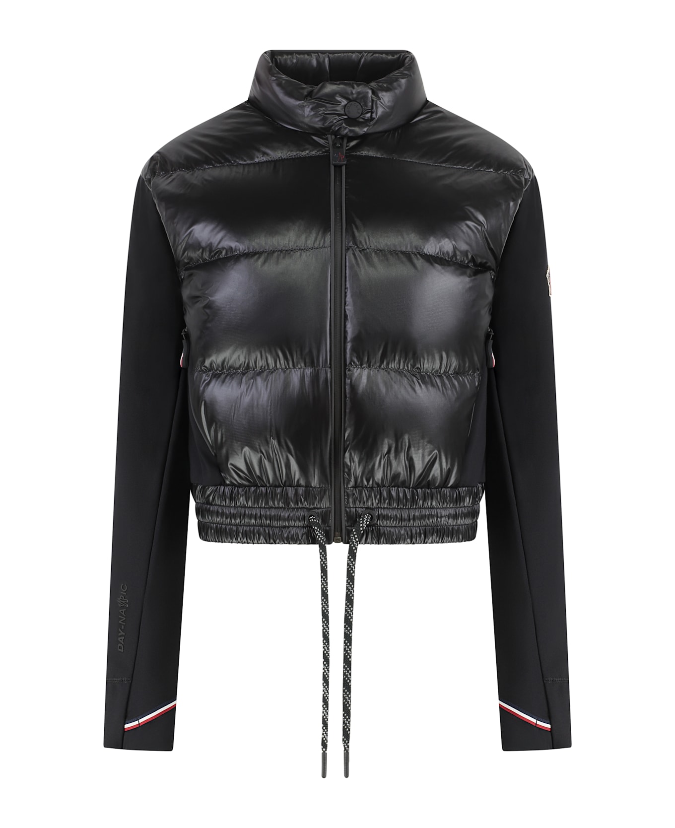 Moncler Grenoble Cardigan With Padded Front Panel - black