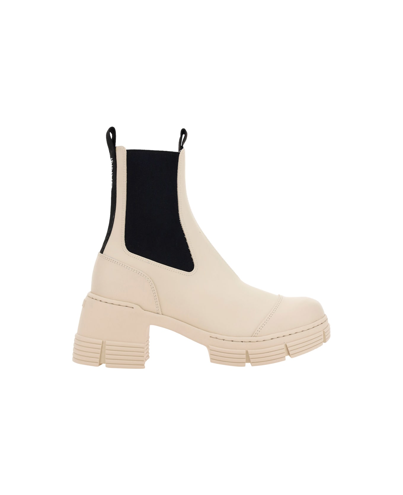 Ganni City Ankle Boots - Yellow Cream
