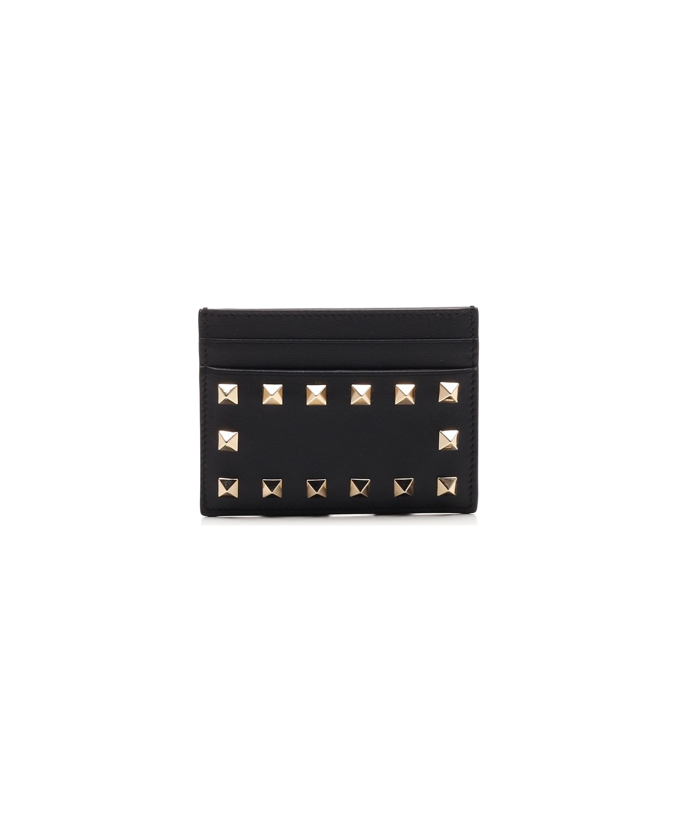 Valentino Garavani Rockstud Card Holder - Nero