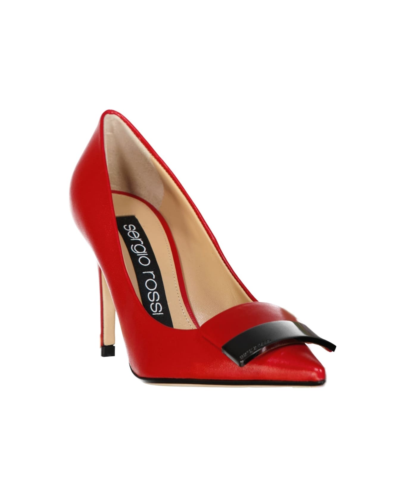 Sergio Rossi 090 Leather Pumps - Red