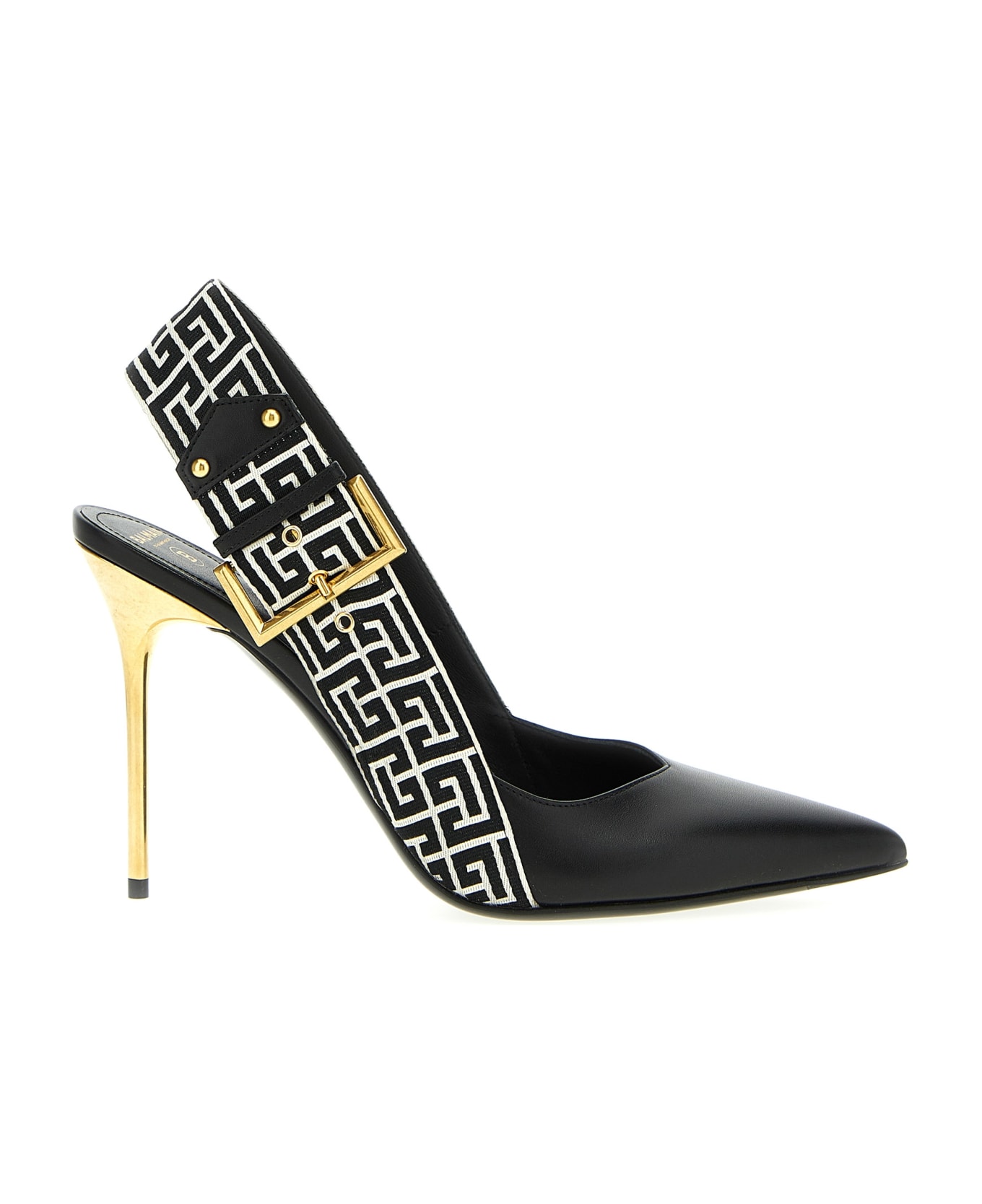 Balmain 'ruby' Slingbacks - White/Black