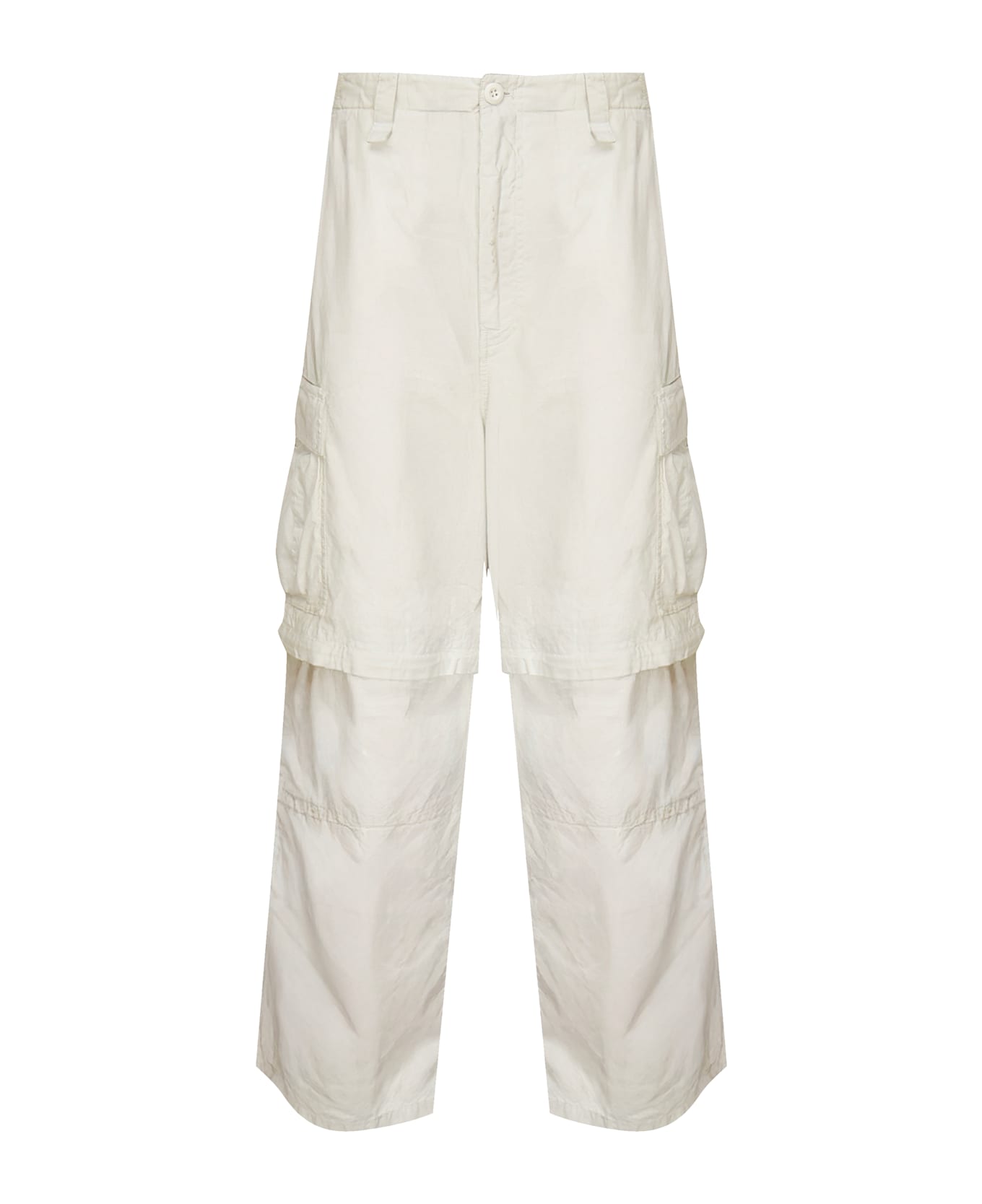 Balenciaga Cotton Cargo Pants - White