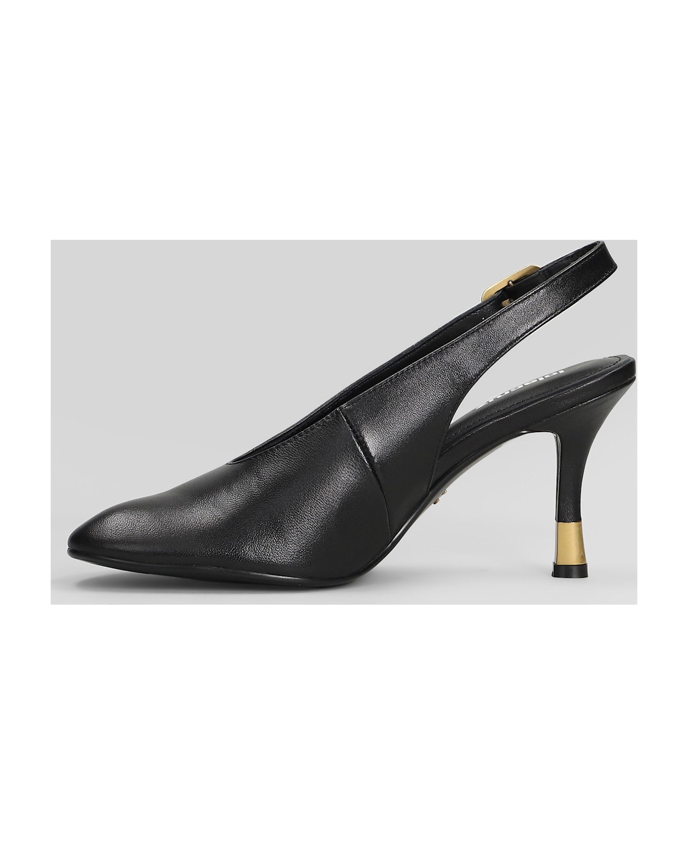Lola Cruz Pumps In Black Leather - black