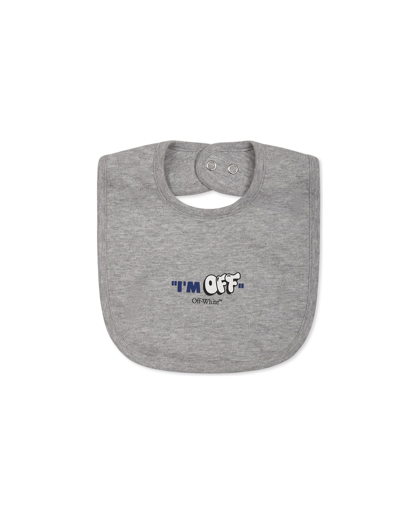 Off-White Grey Babygrow Set For Baby Boy With Logo - Grey