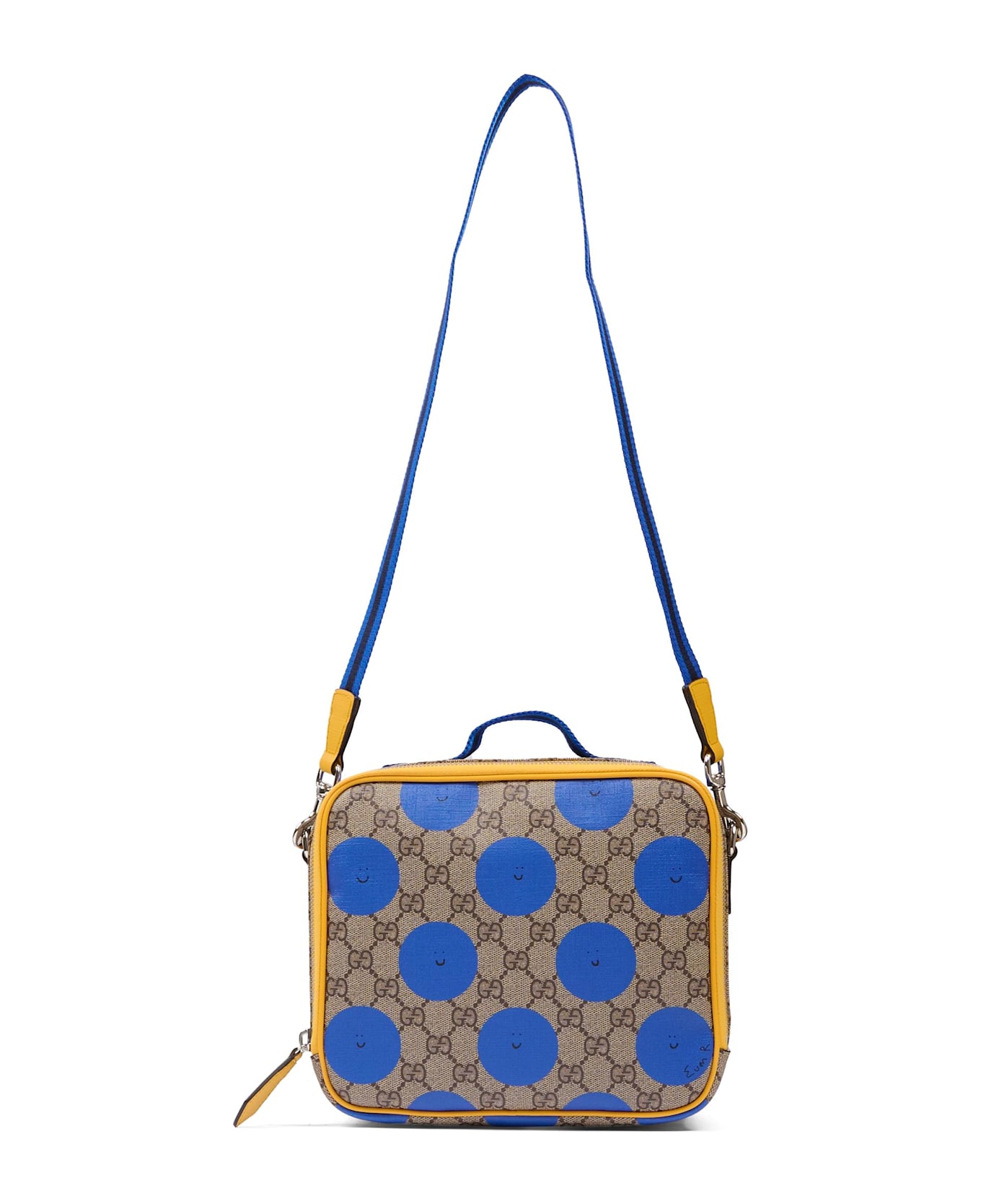 Gucci Blue Bag For Kids With Smiling Sun - Blue