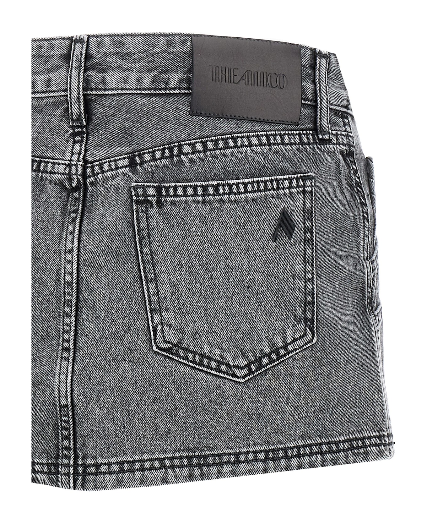 The Attico Multipocket Mini Skirt - Gray