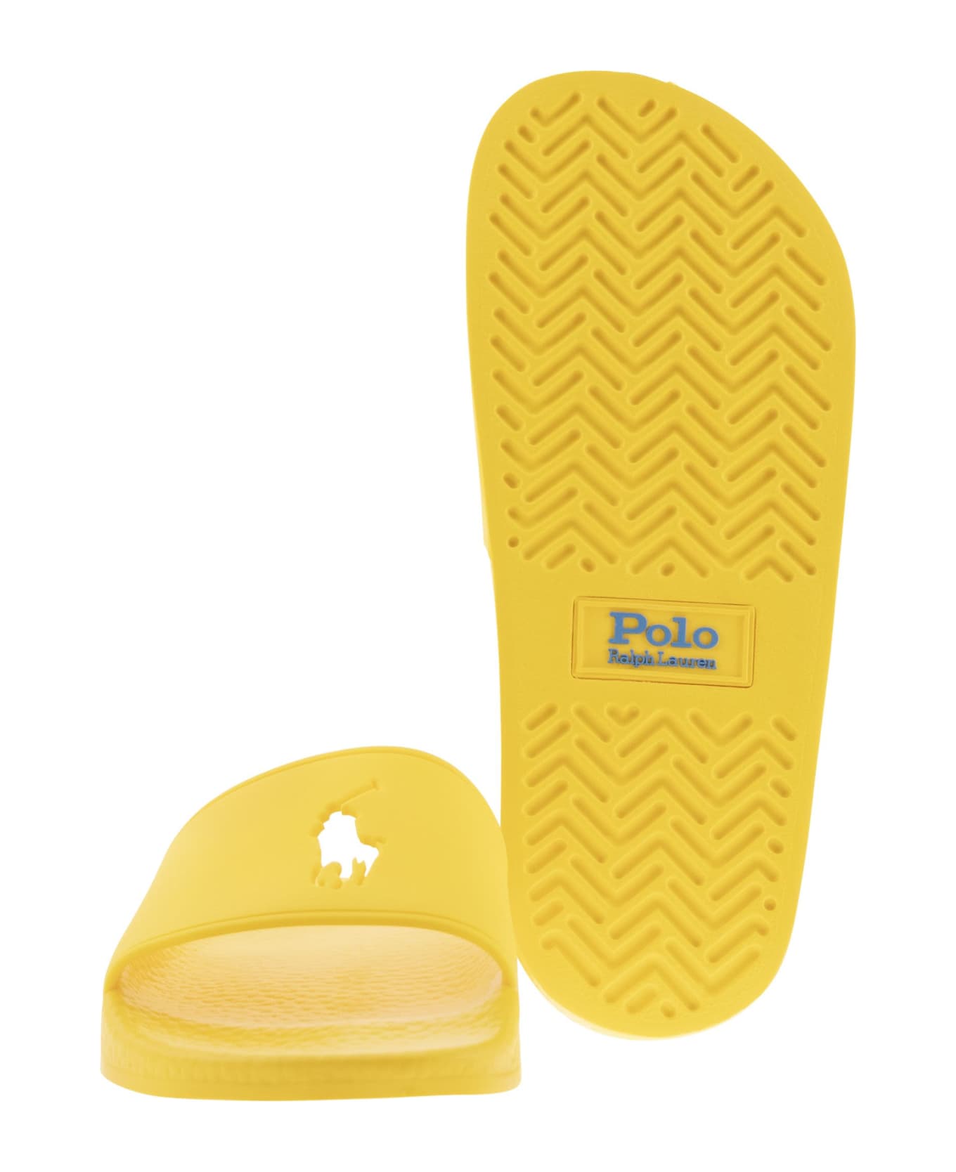 Polo Ralph Lauren Big Pony Slippers - Yellow