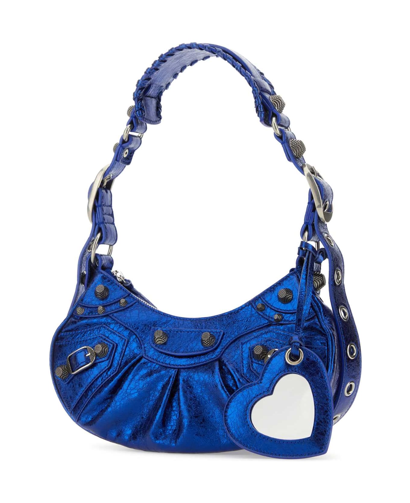 Balenciaga Blue Nappa Leather Le Cagole Xs Shoulder Bag - METCOBALT