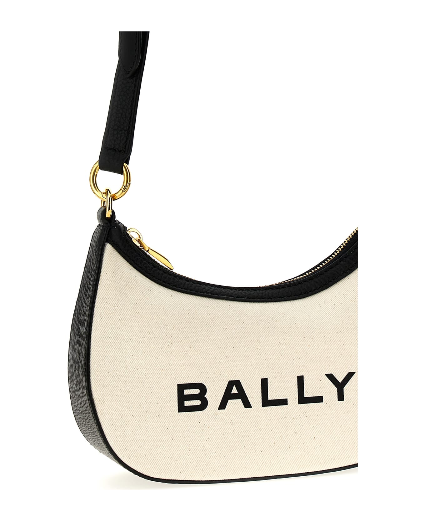 Bally 'bar Ellipse' Crossbody Bag - White/Black トートバッグ