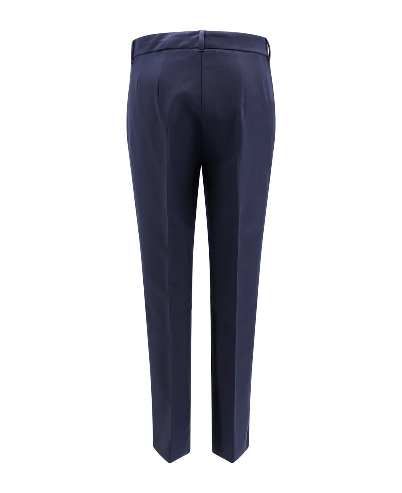 
S Max Mara Fatina Viscose And Cotton Trouser - Blue