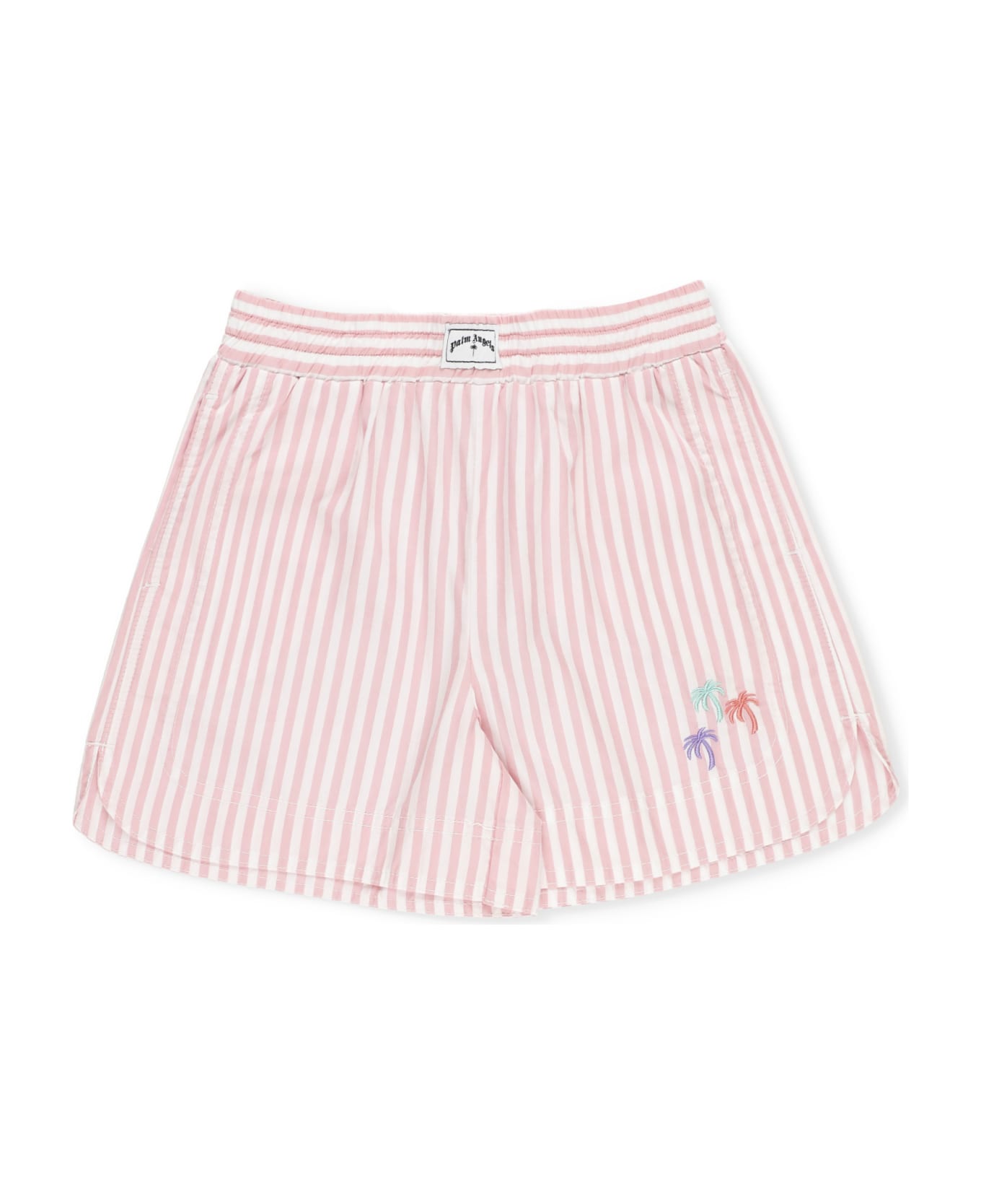 Palm Angels Striped Shorts - Pink
