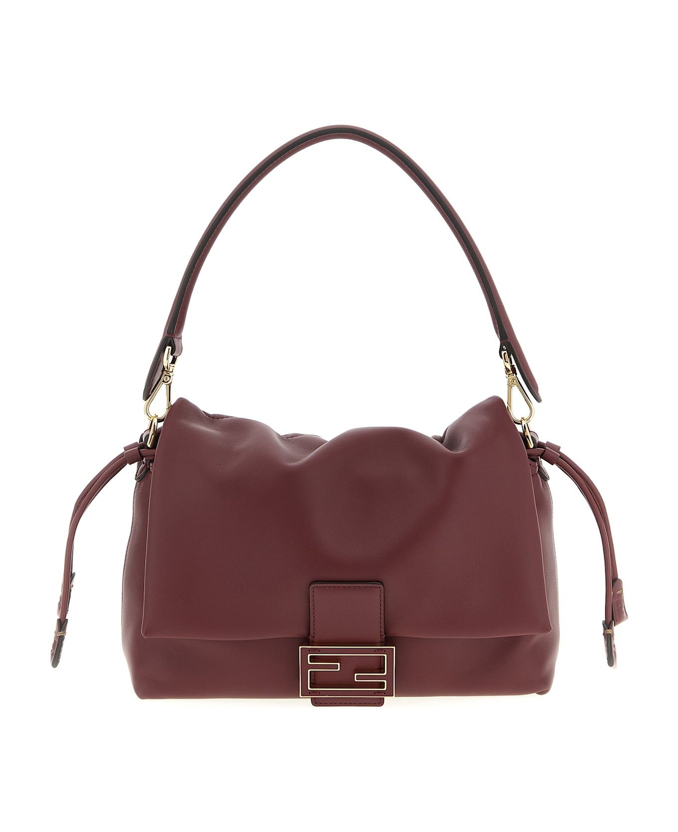 Fendi 'mamma Baguette Medium' Crossbody Bag - Bordeaux