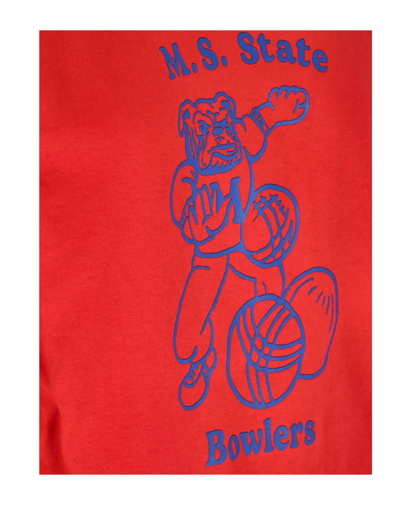 Maison Margiela Logo T-shirt - Red Tシャツ