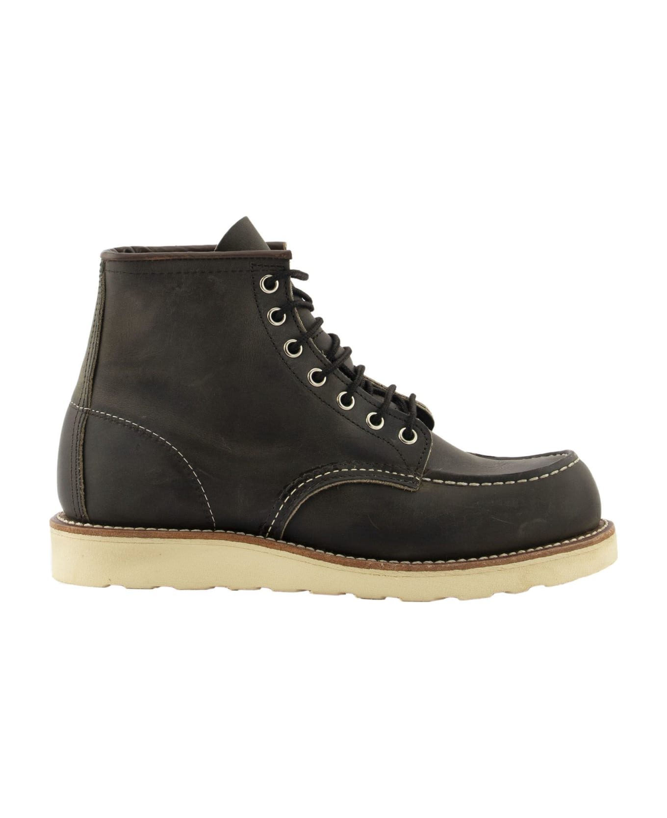 Red Wing Classic Moc - Rough And Tough Leather Boot - Charcoal