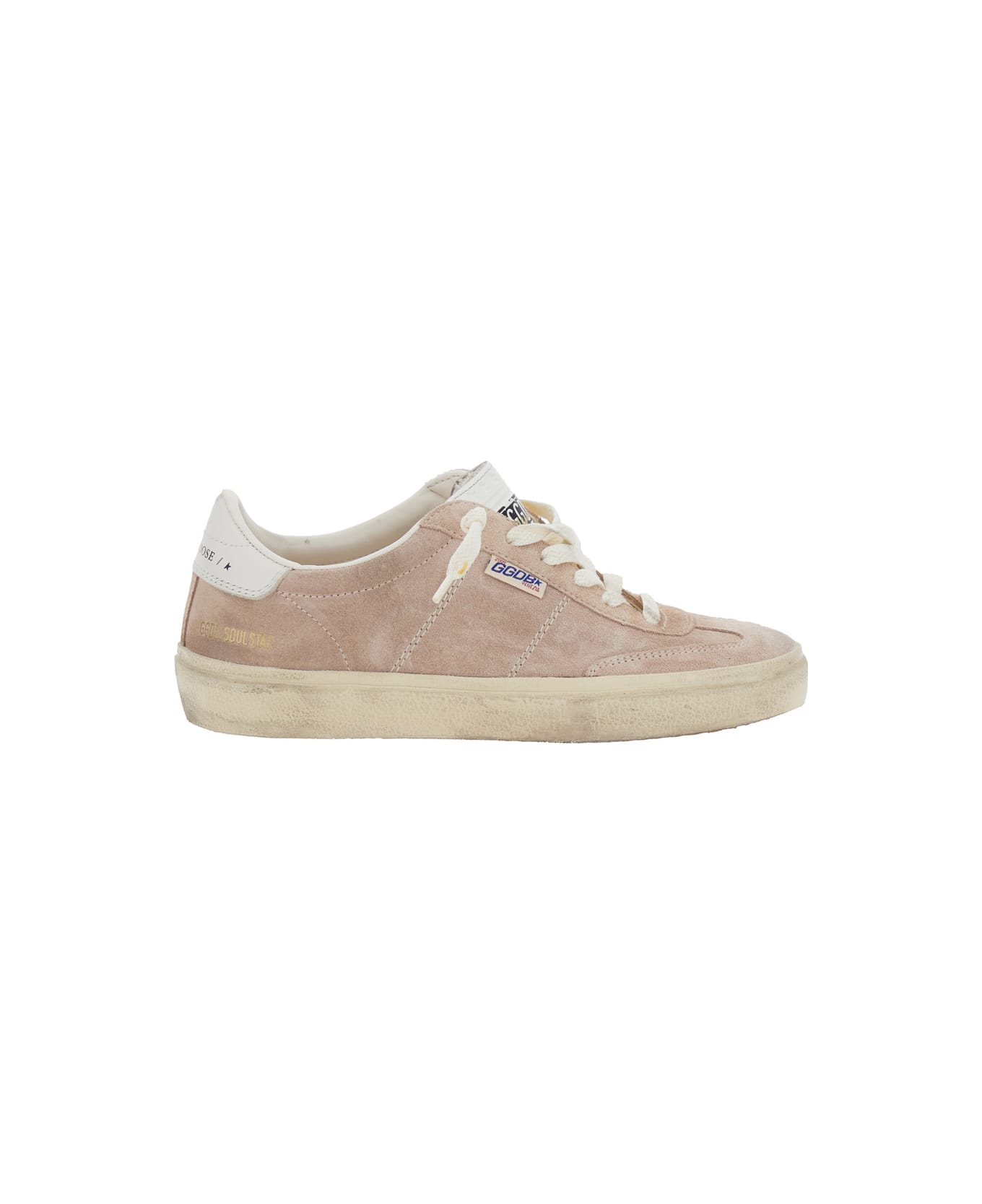 Golden Goose Soul-star Suede Upper Leather Hf Tongue Leather Heel - Pink