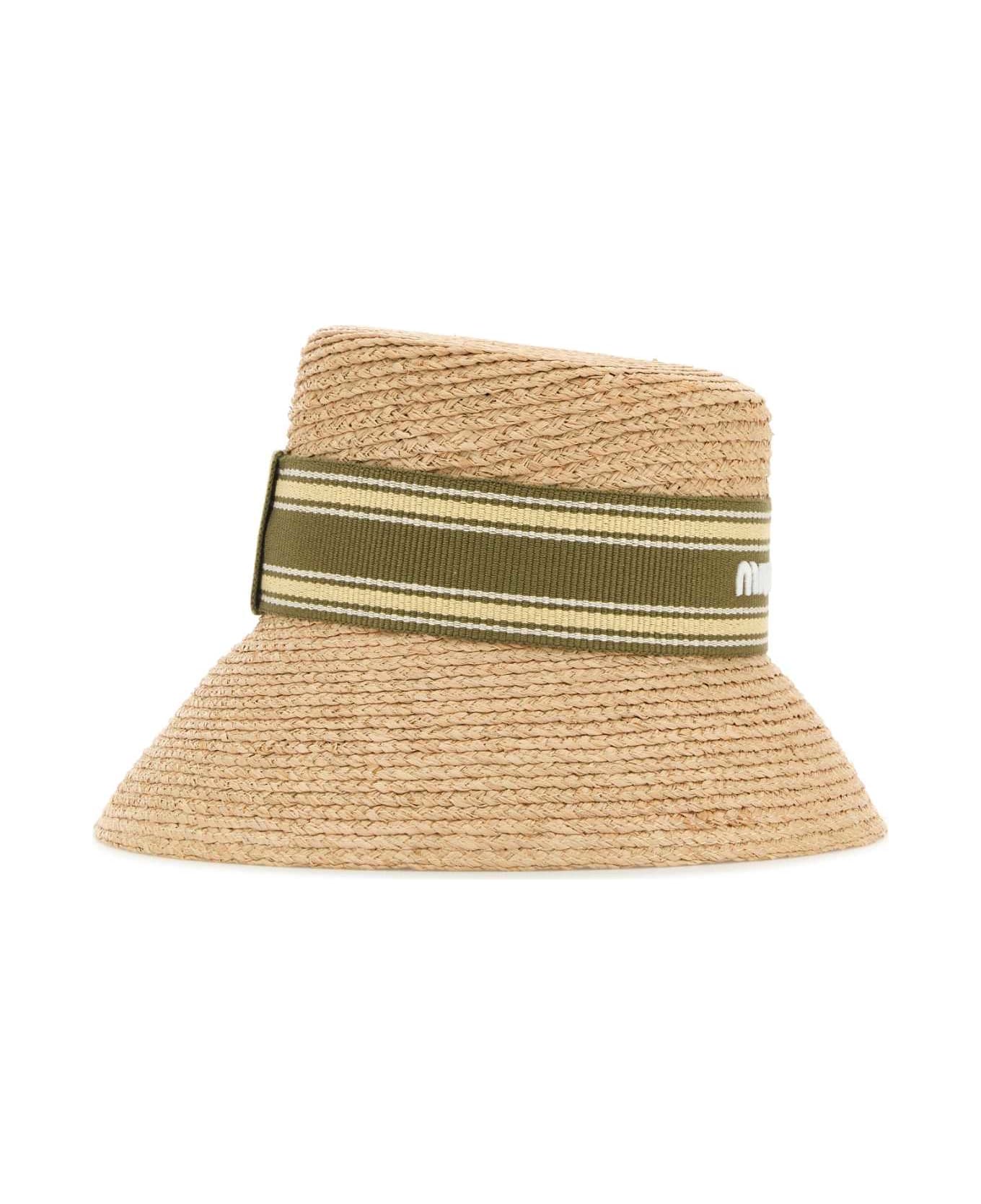 Miu Miu Raffia Hat - NATURALETUNDRA