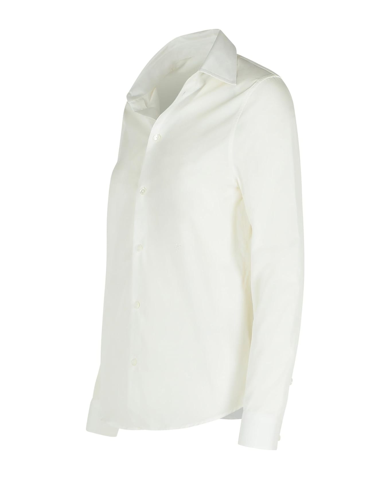 Burberry 
string
 White Cotton Shirt - White