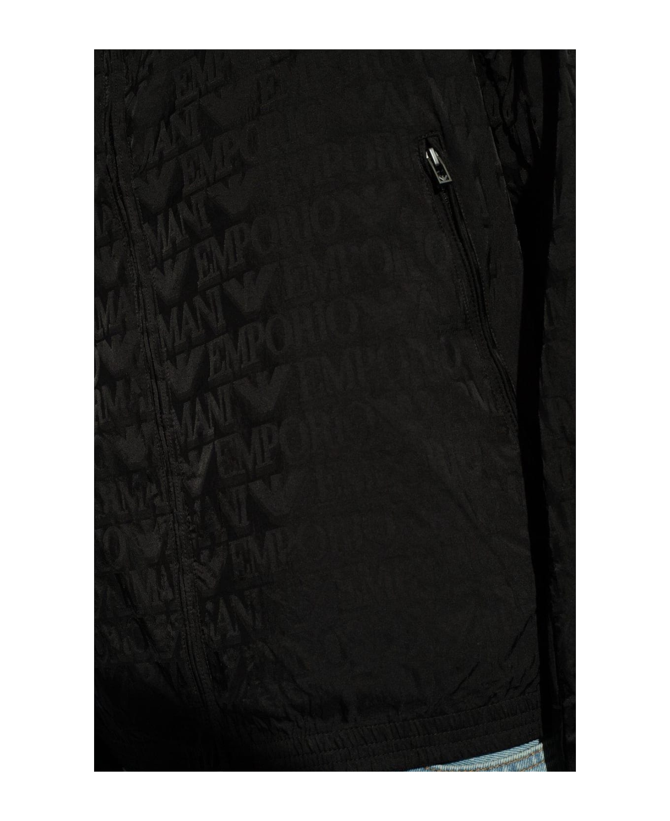 Emporio Armani Hooded Jacket - Black ジャケット