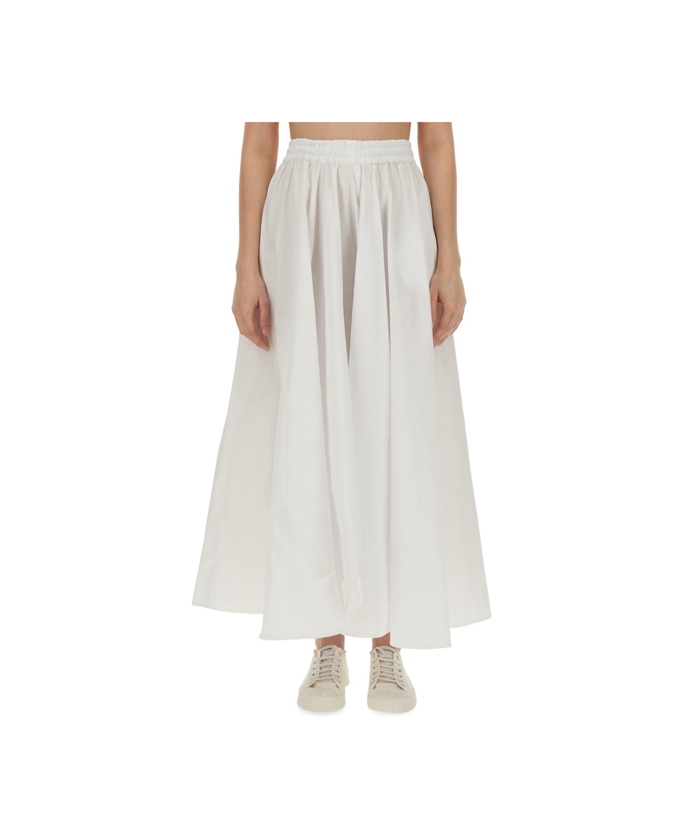 Aspesi Long Full Skirt - WHITE スカート