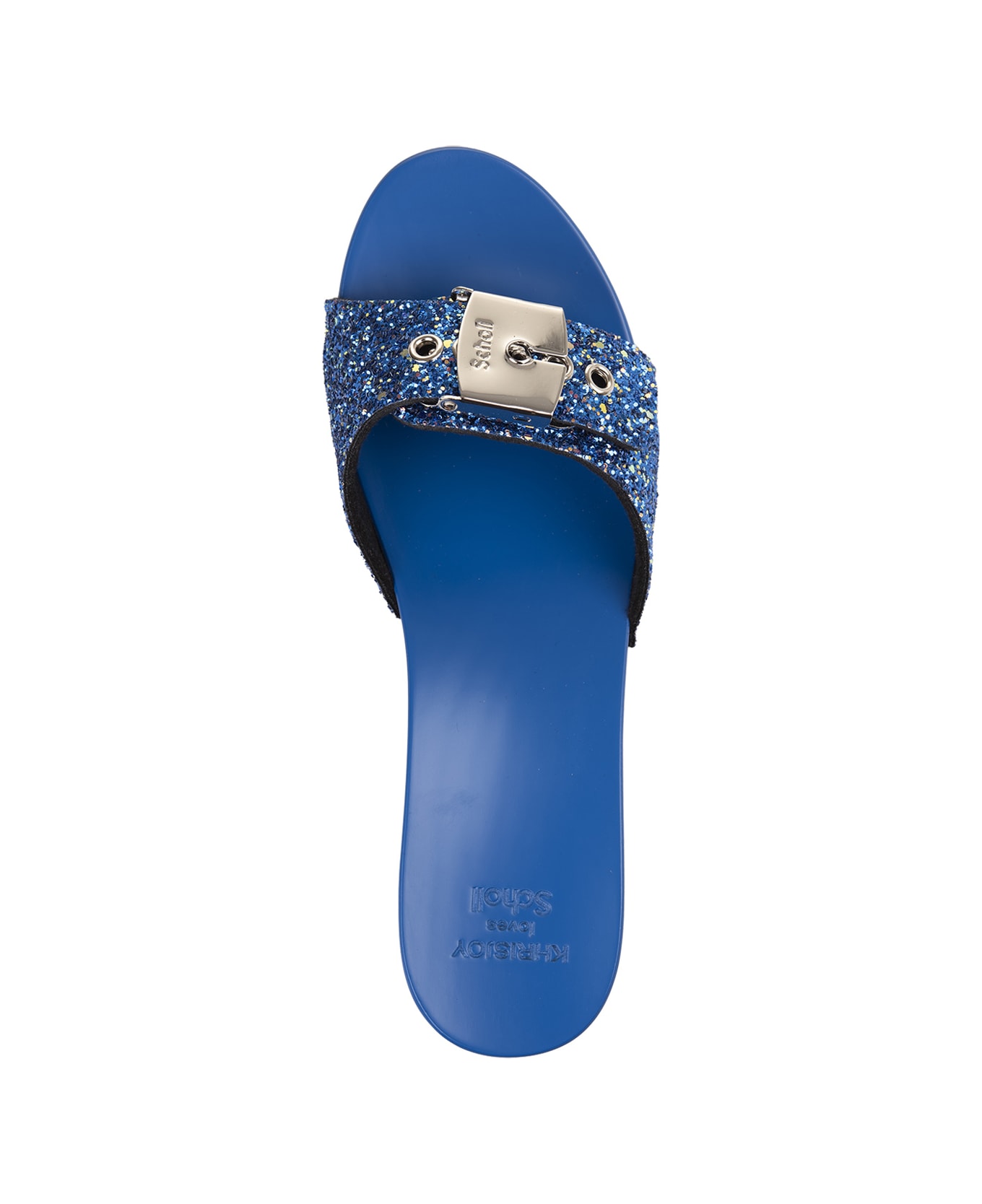 Khrisjoy Pescura Ibiza Sandals In Blackberry Blue - Kj X Scholl - Blue