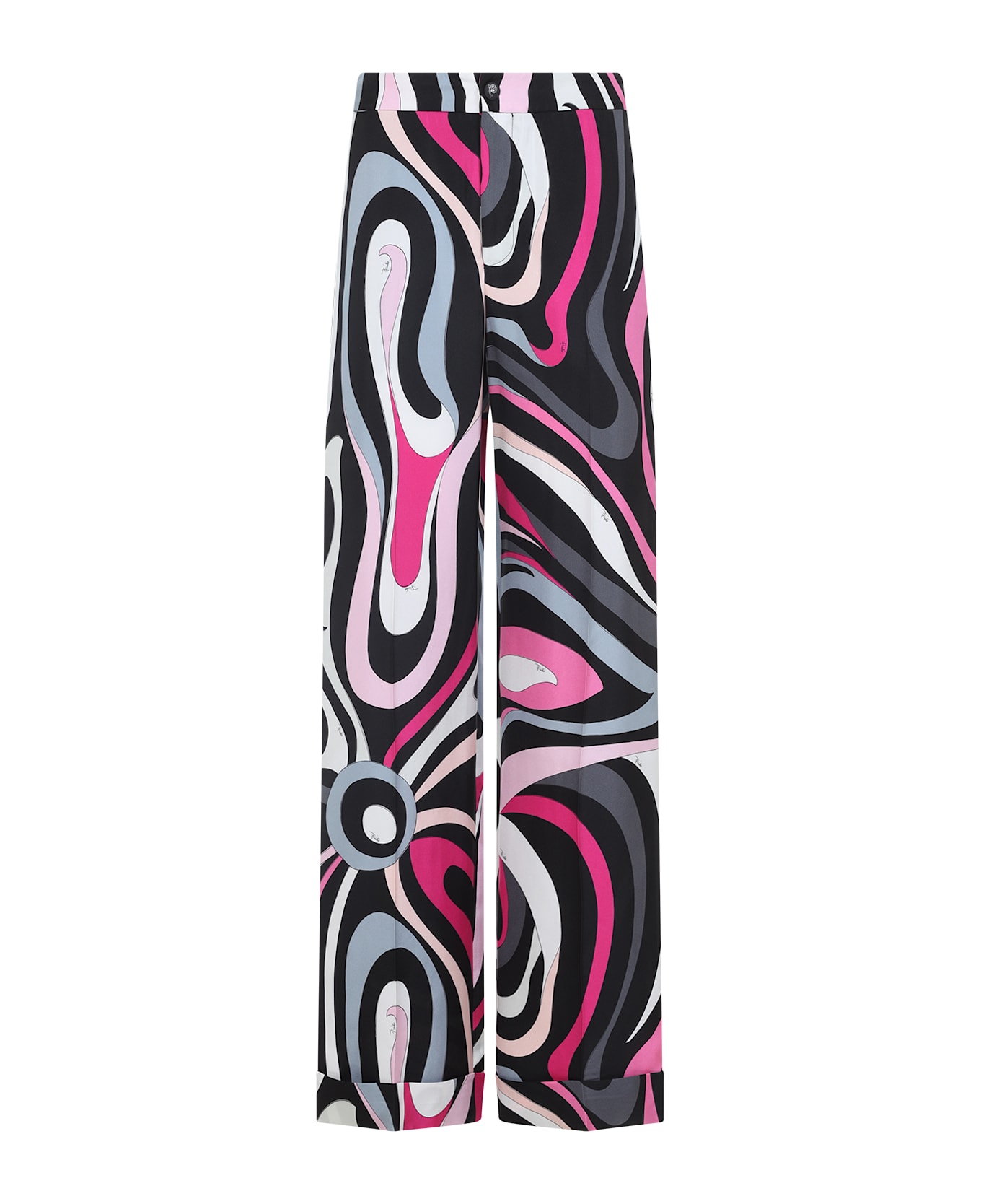 Pucci Marmo Pants - Nero Fuxia