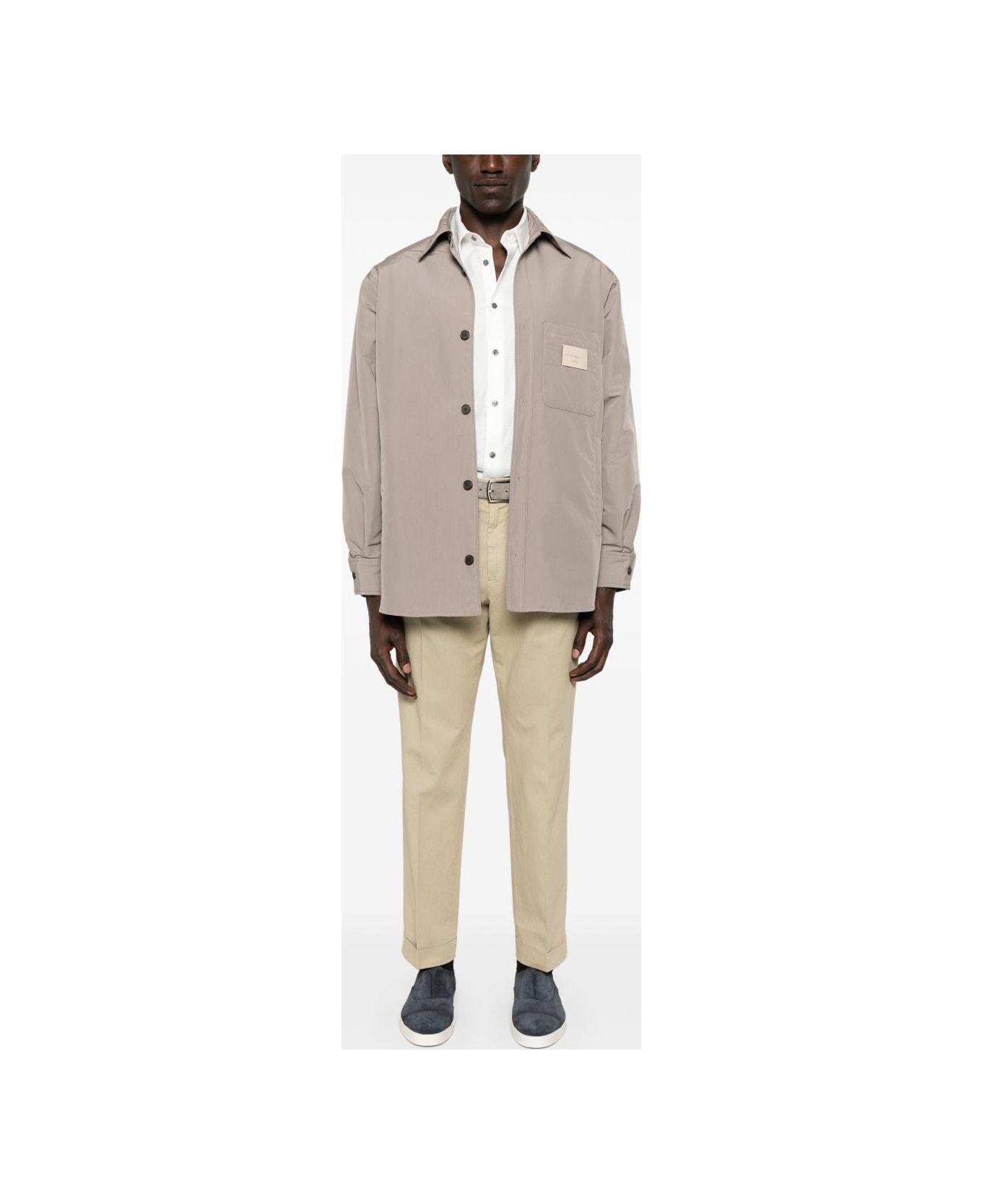 Emporio Armani Logo Shirt - Dove Grey