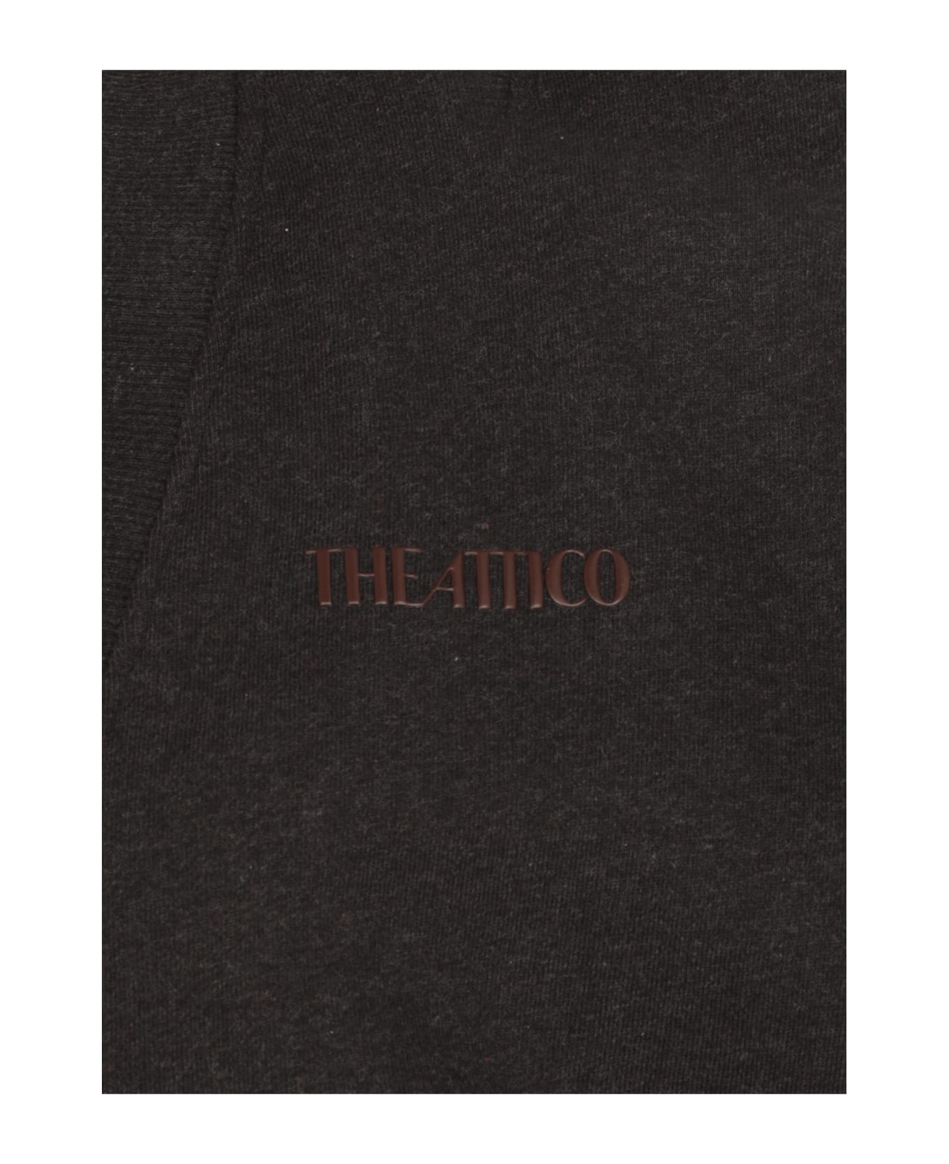 The Attico Sweatshirt With Logo - Black