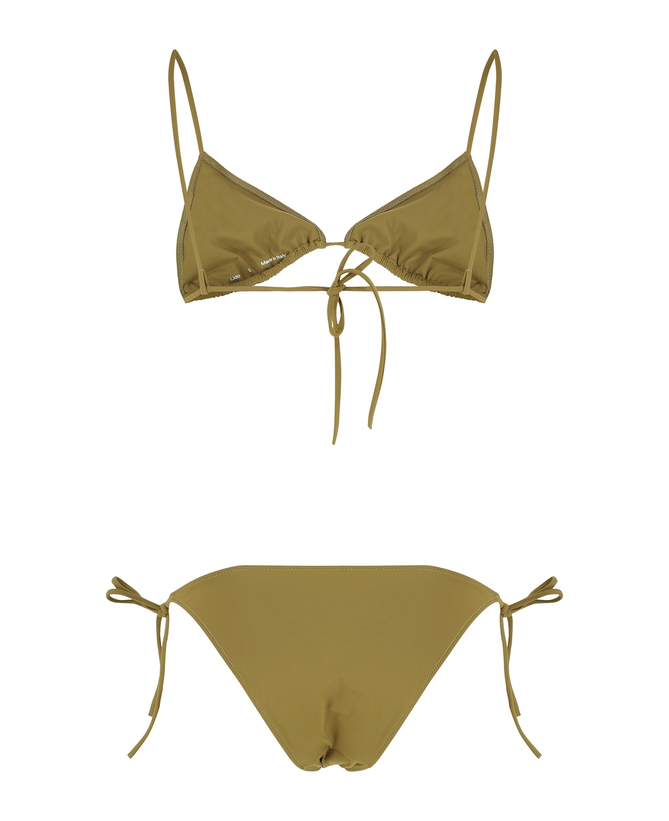 Lido Venti Triangle Bra Bikini - khaki