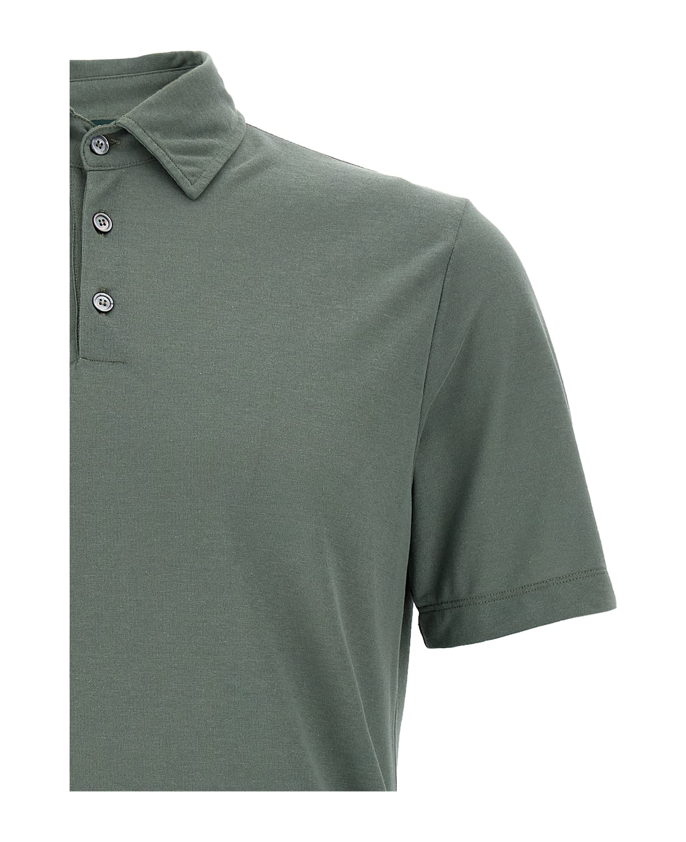Zanone 
ice Cotton
 Polo Shirt - Green