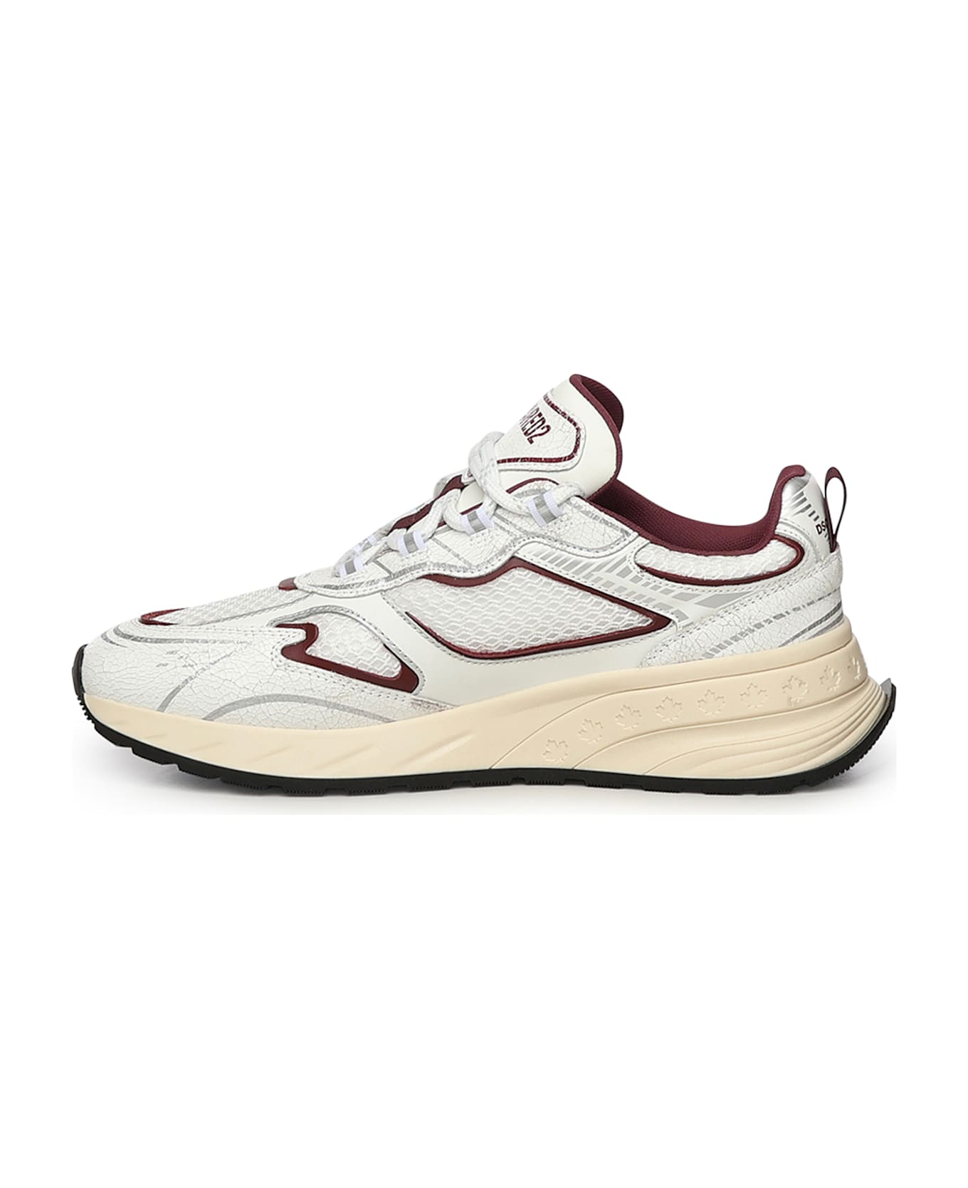 Dsquared2 Sprinter Sneakers - White/burgundy