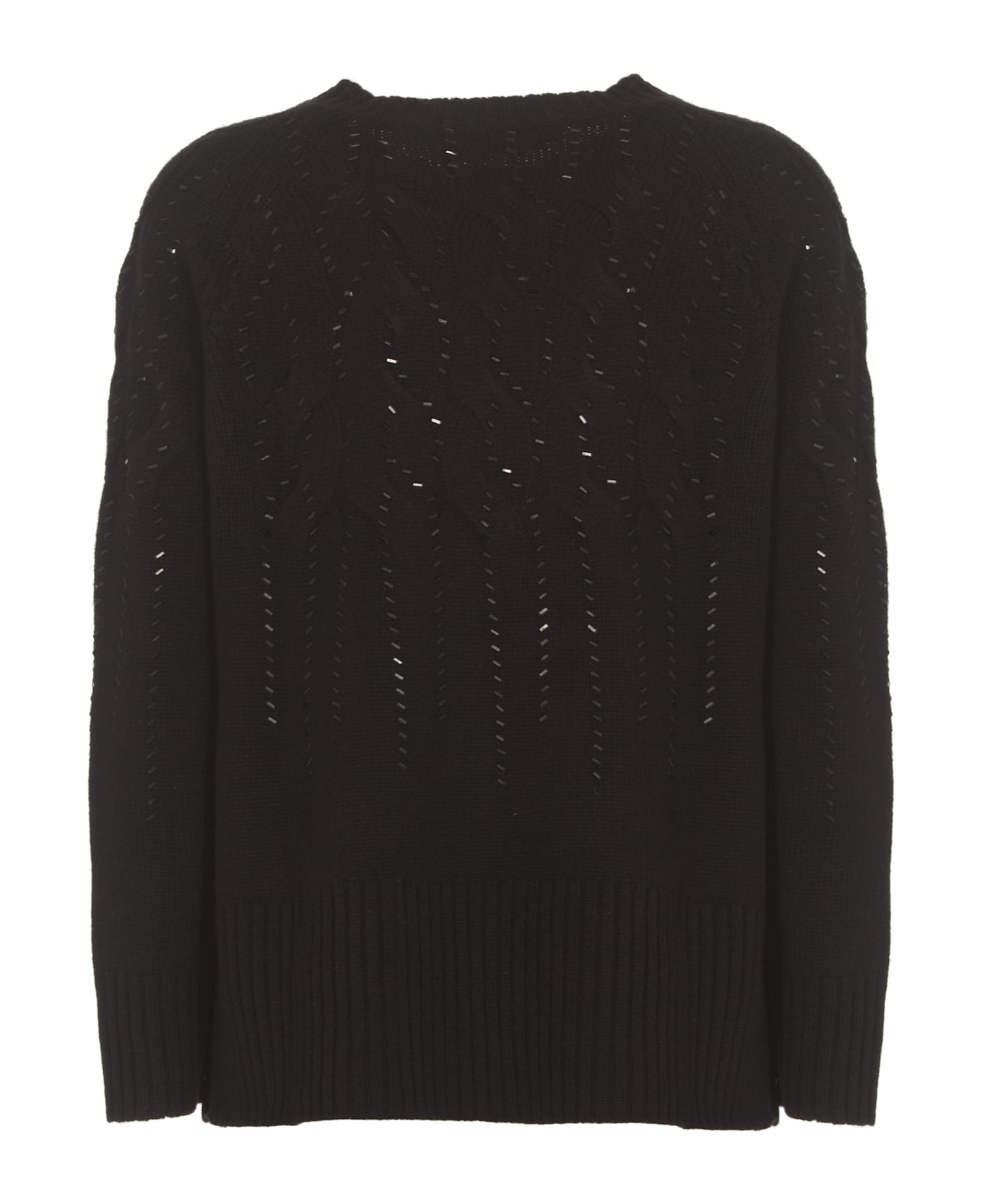 Kangra Sweater With Strass - Black