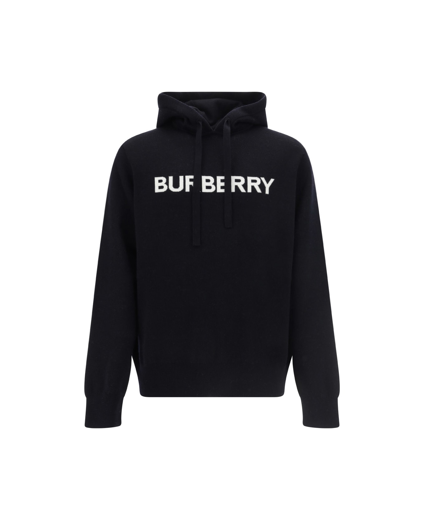 Burberry Cotton And Wool Sweatshirt - Coal Blue