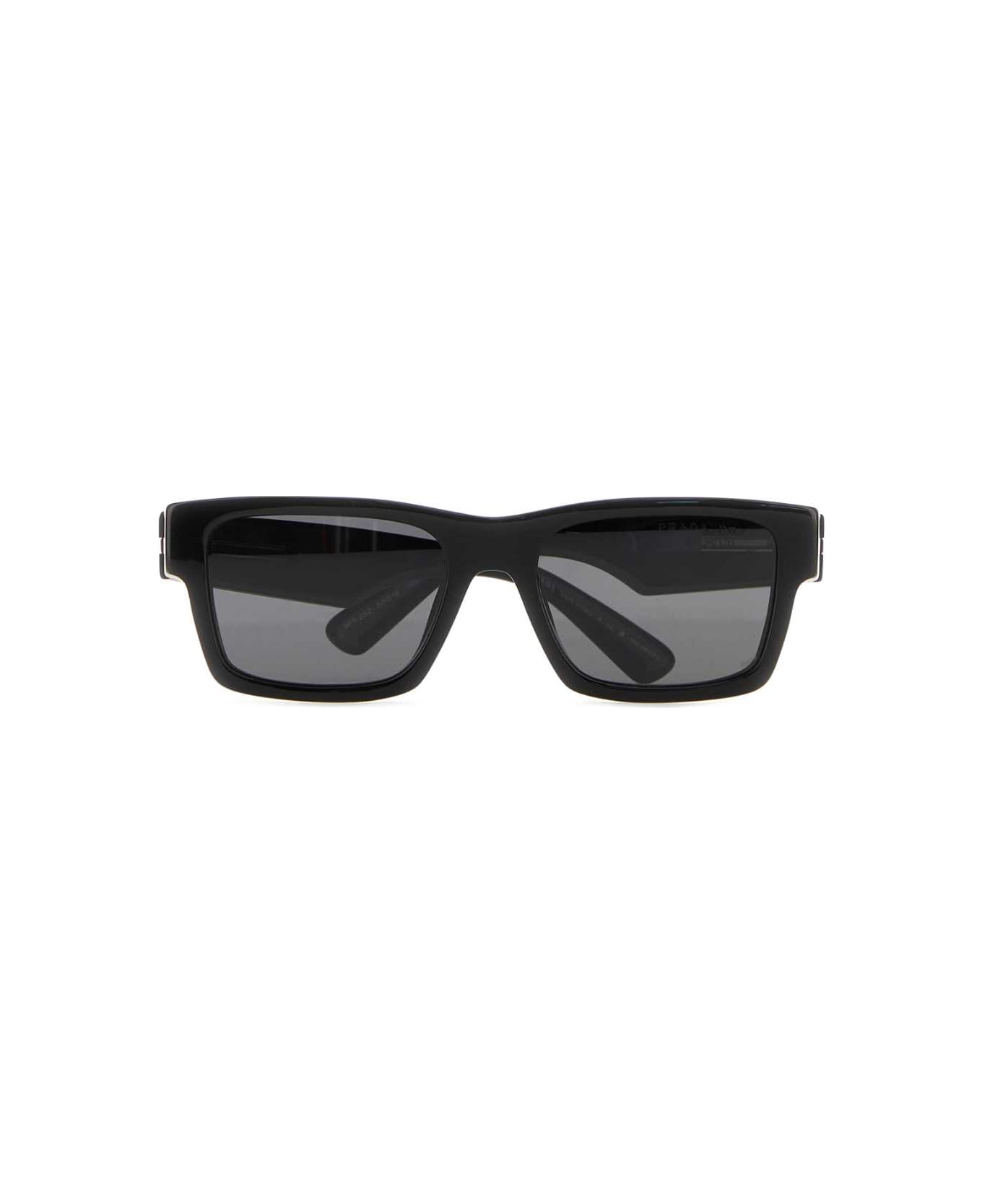 Prada Black Acetate Sunglasses - LENSESARDESIA