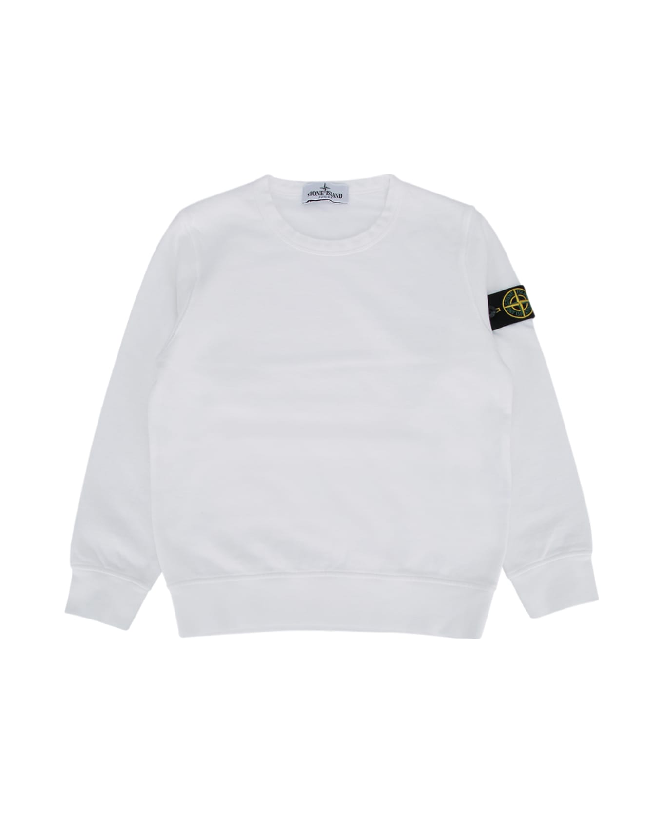 Stone Island Junior Sweatshirt - WHITE