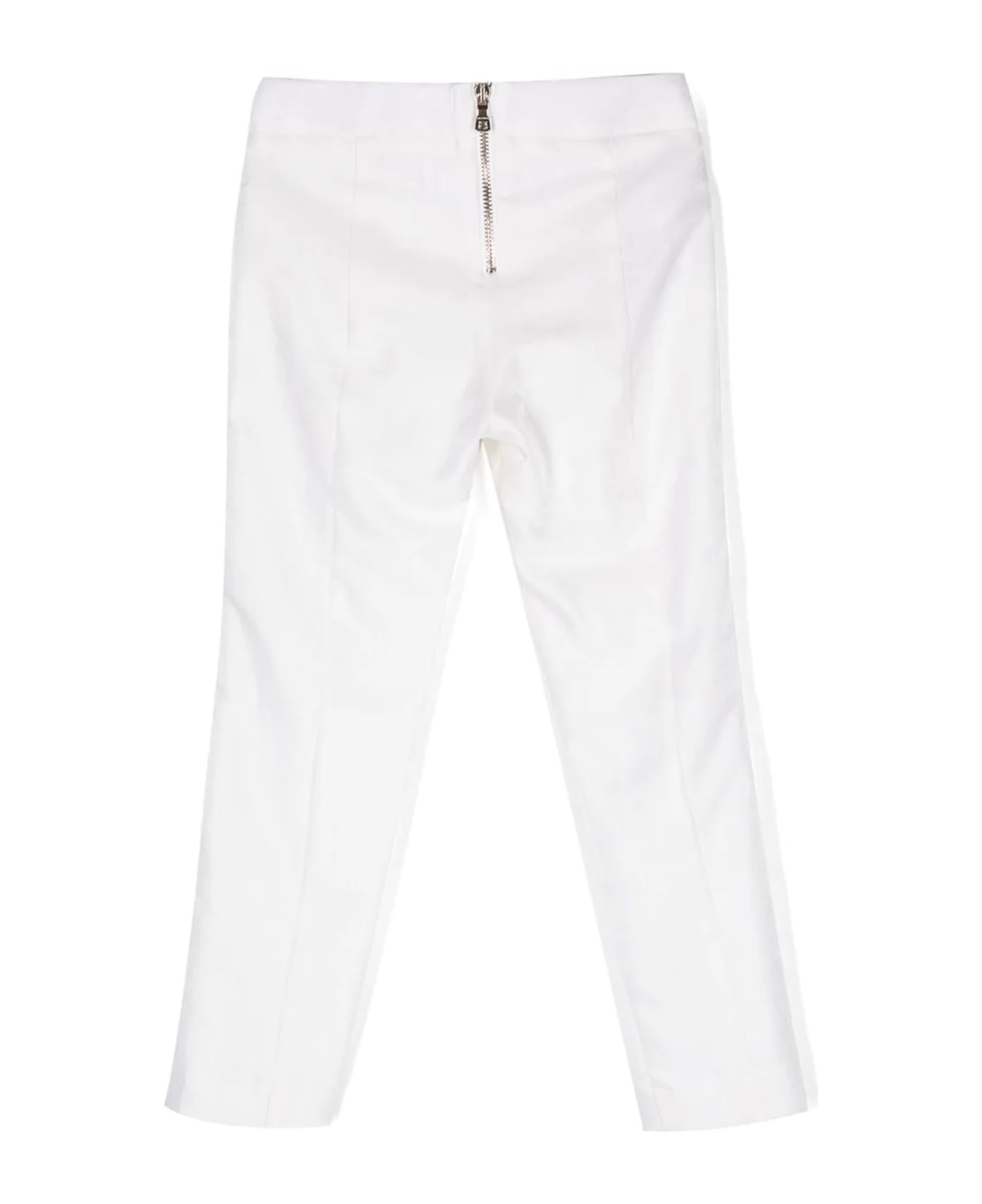 Balmain White Virgin Wool Trousers - Bianco ボトムス