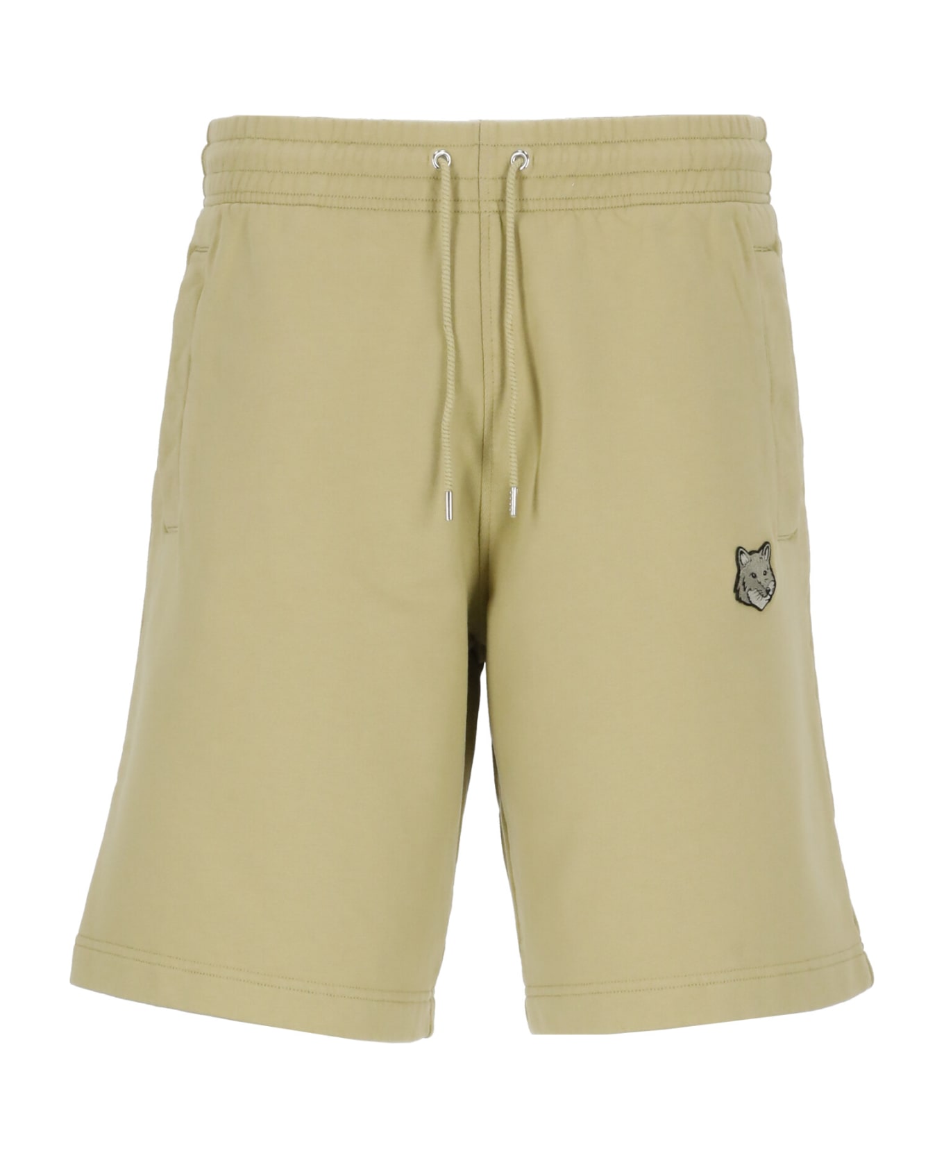 Maison Kitsuné Fox Head Bermuda Shorts - Green ショートパンツ