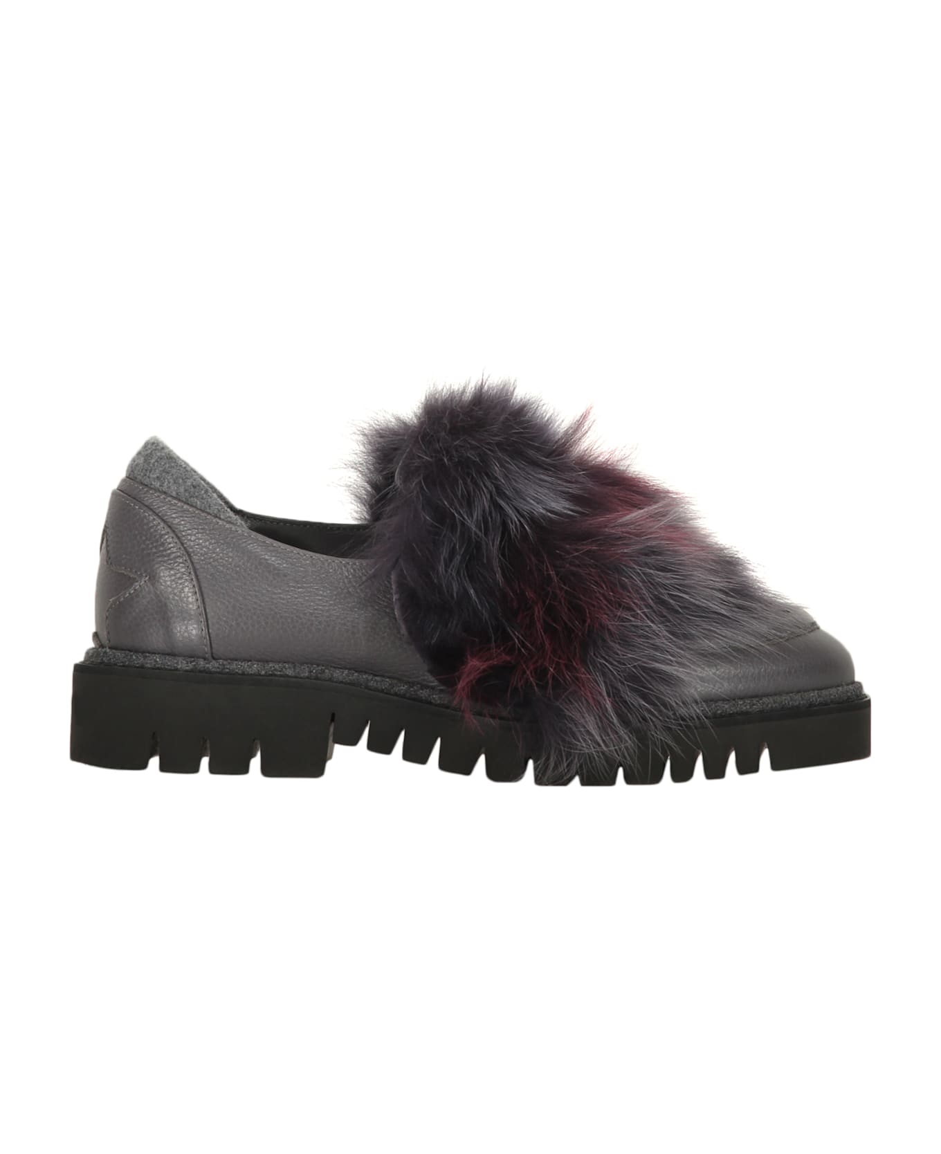 Lorena Antoniazzi Leather Loafers - grey
